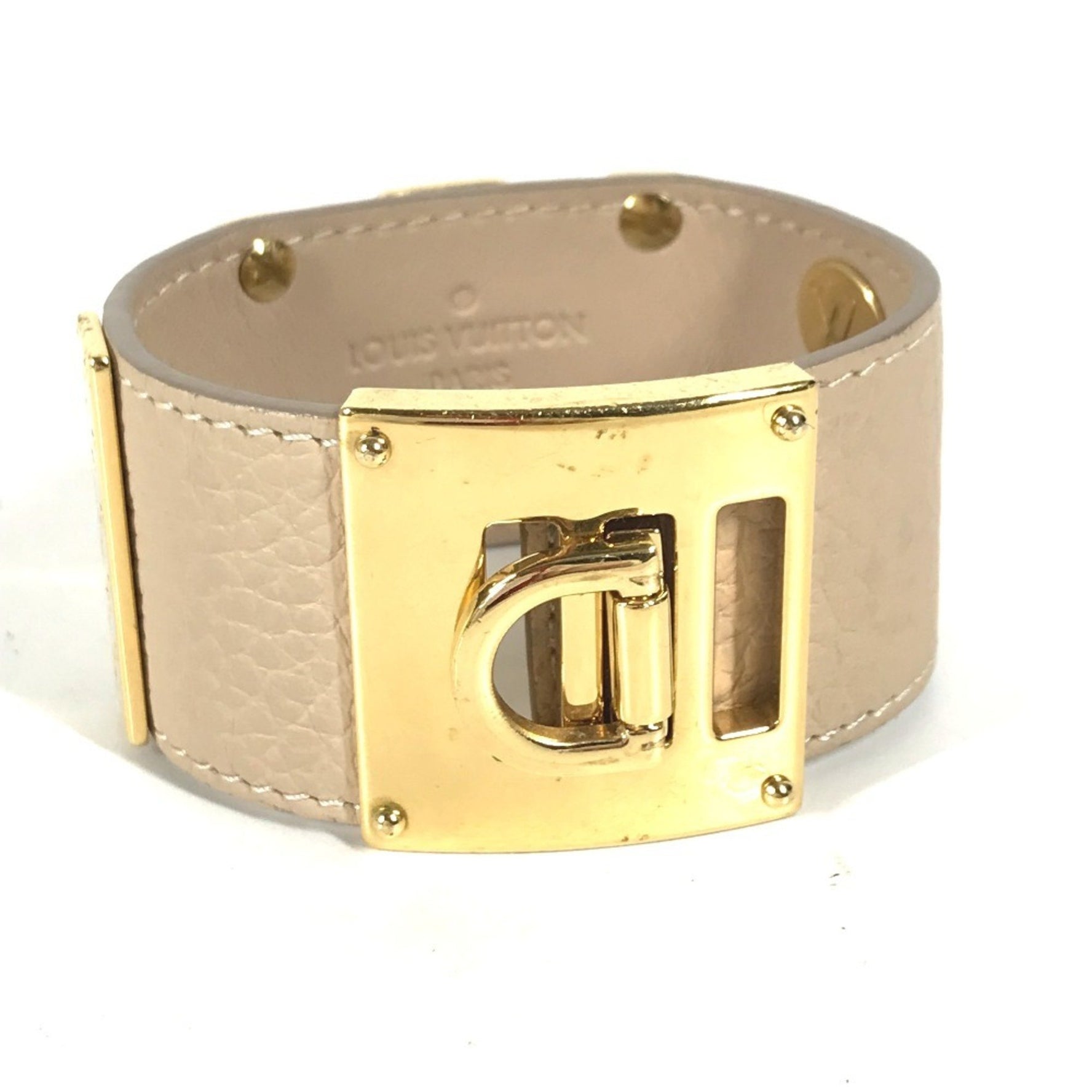 Louis Vuitton SO LV Bracelet, Leather Bangle