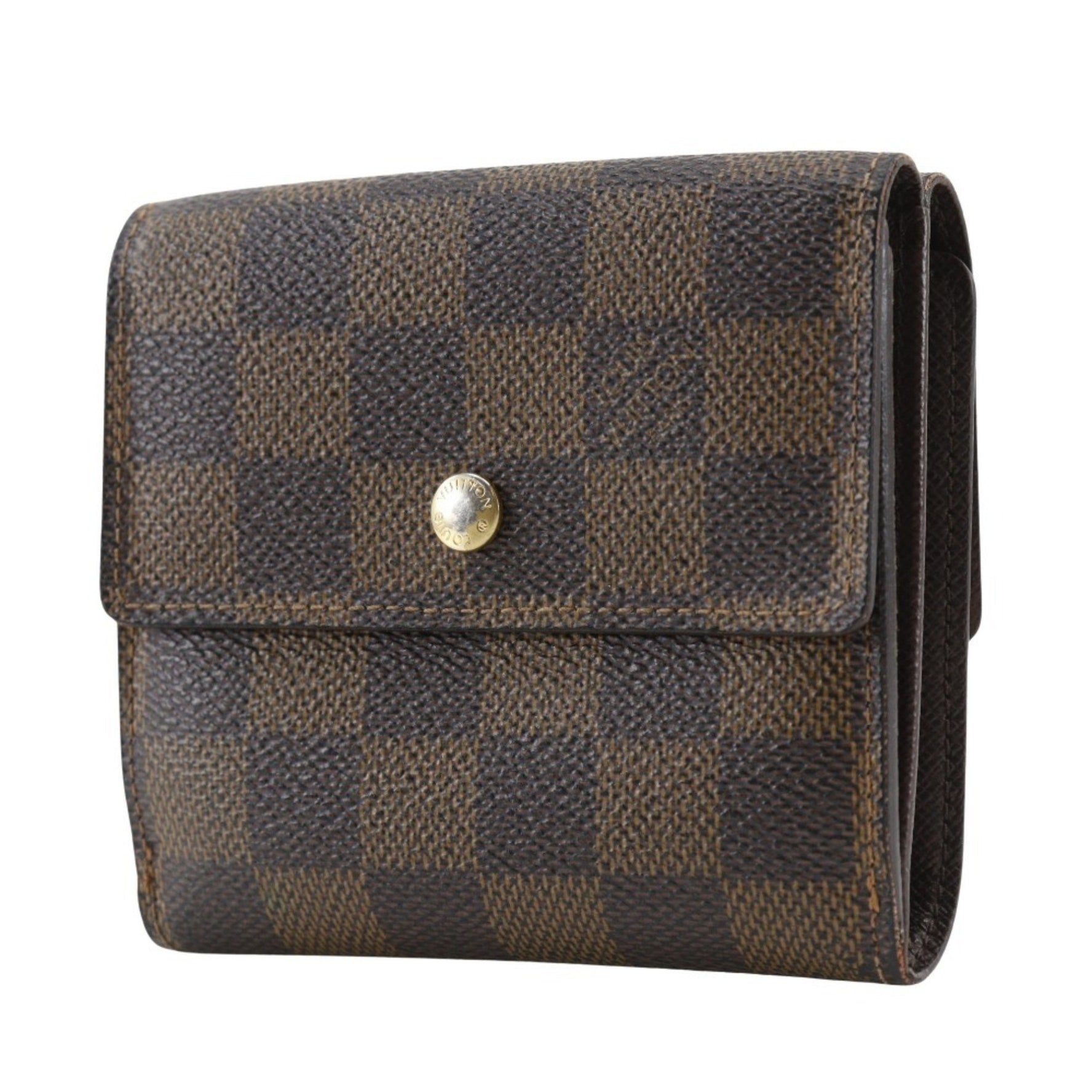 Louis Vuitton Porte BilletsCartes Crdit Bi-fold Wallet W Damier Canvas 2006 Snap Button