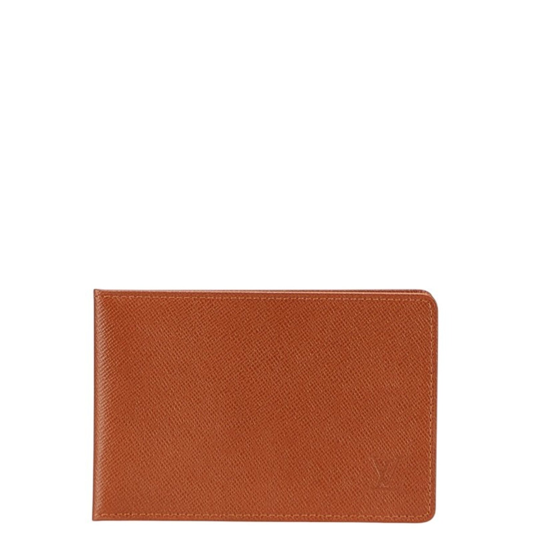 Louis Vuitton Taiga Porte Tresor Etui Papier Pass Case, Leather, Men's