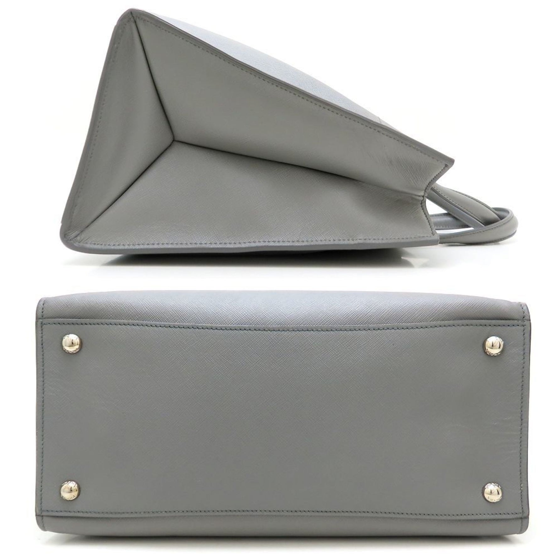 PRADA Tote Bag Saffiano Leather MARMO Grey
