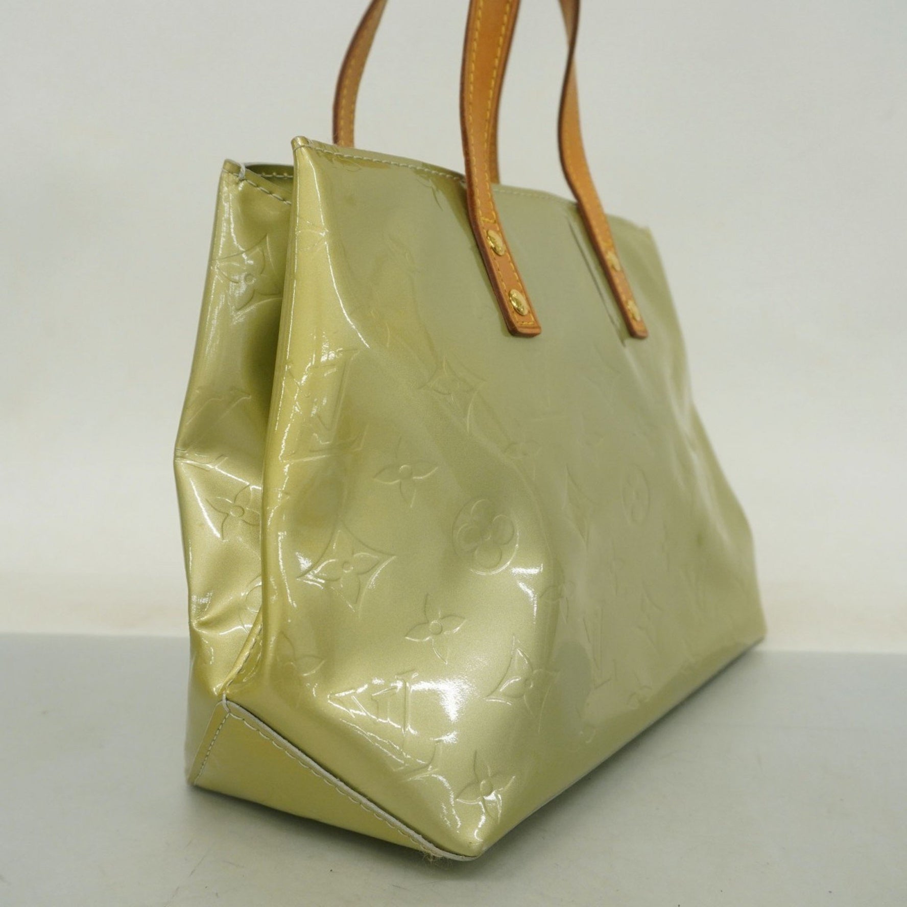 Louis Vuitton Vernis Reed PM Handbag Green