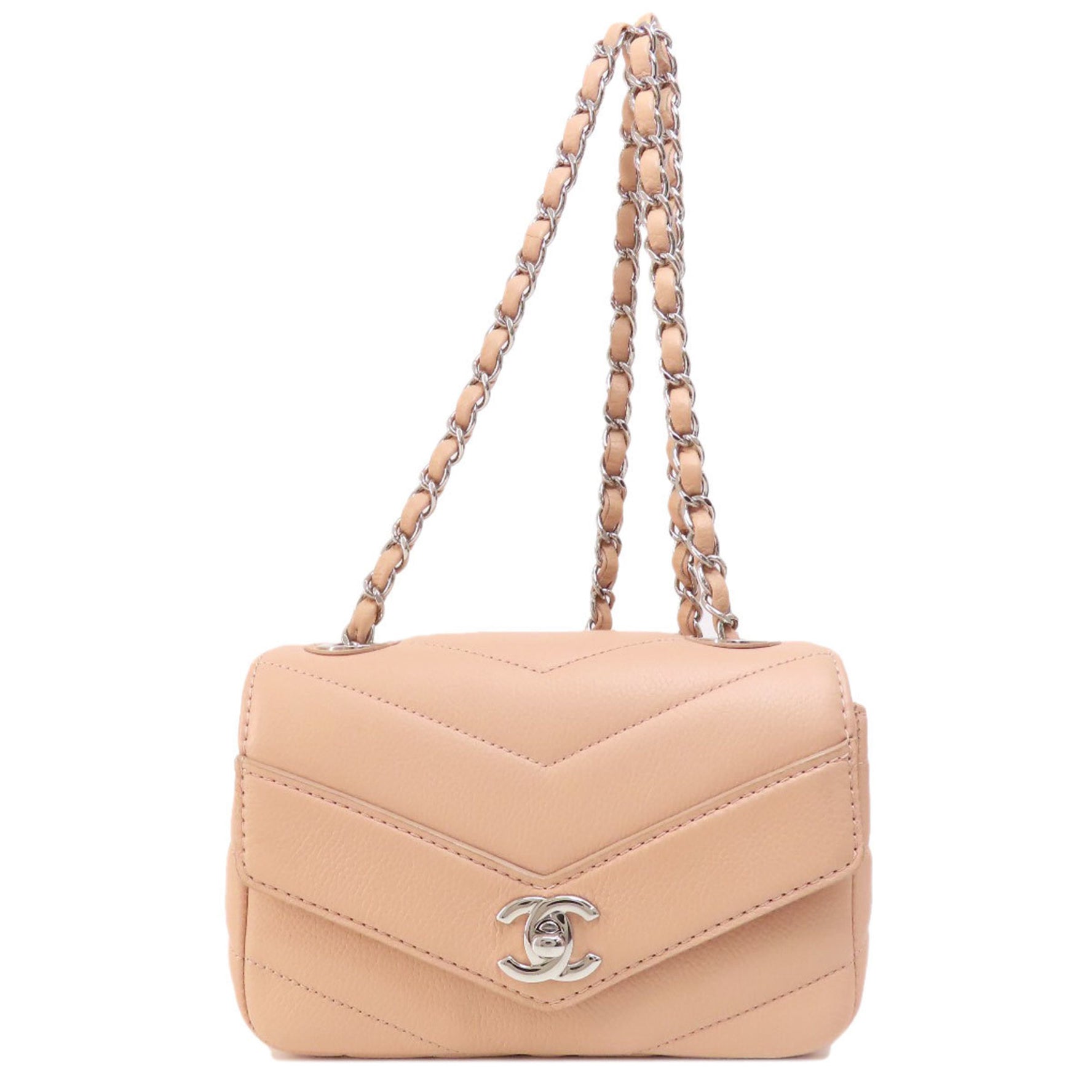 Chanel Chain Shoulder Matelasse Bag Caviar Skin