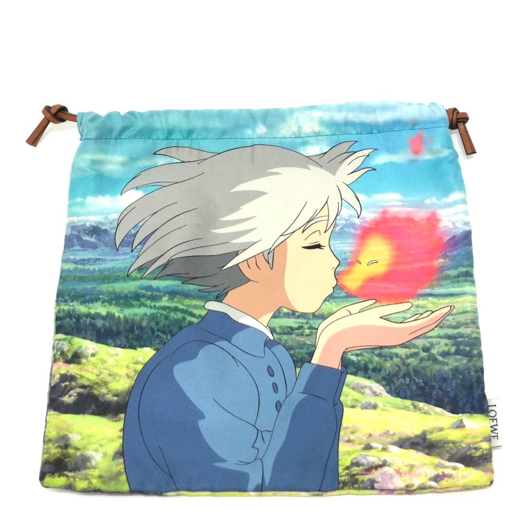 Loewe Ghibli collaboration Drawstring Bag Pouch Multicolore