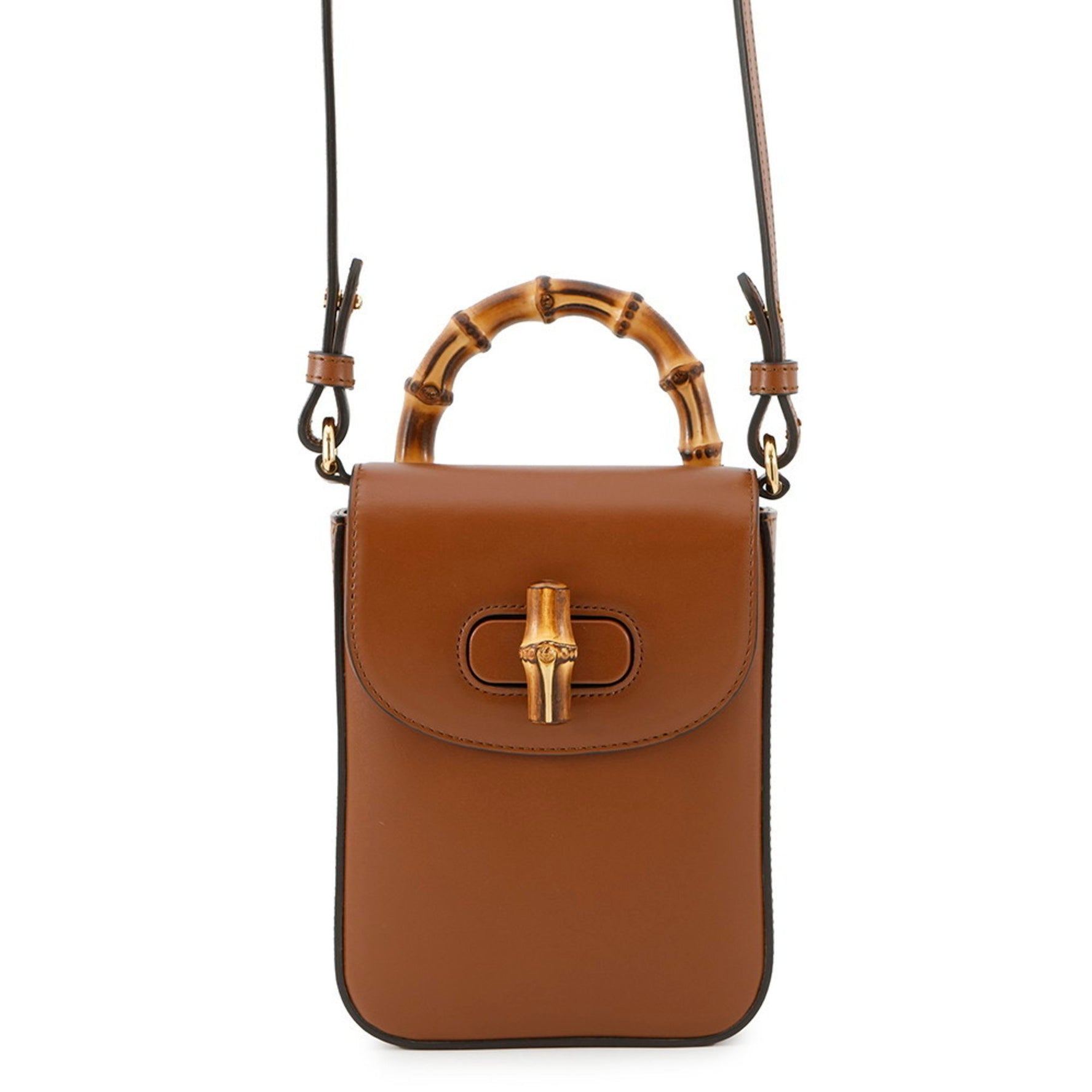 Gucci Bamboo Mini Leather Shoulder Bag bag Handbag Backpack