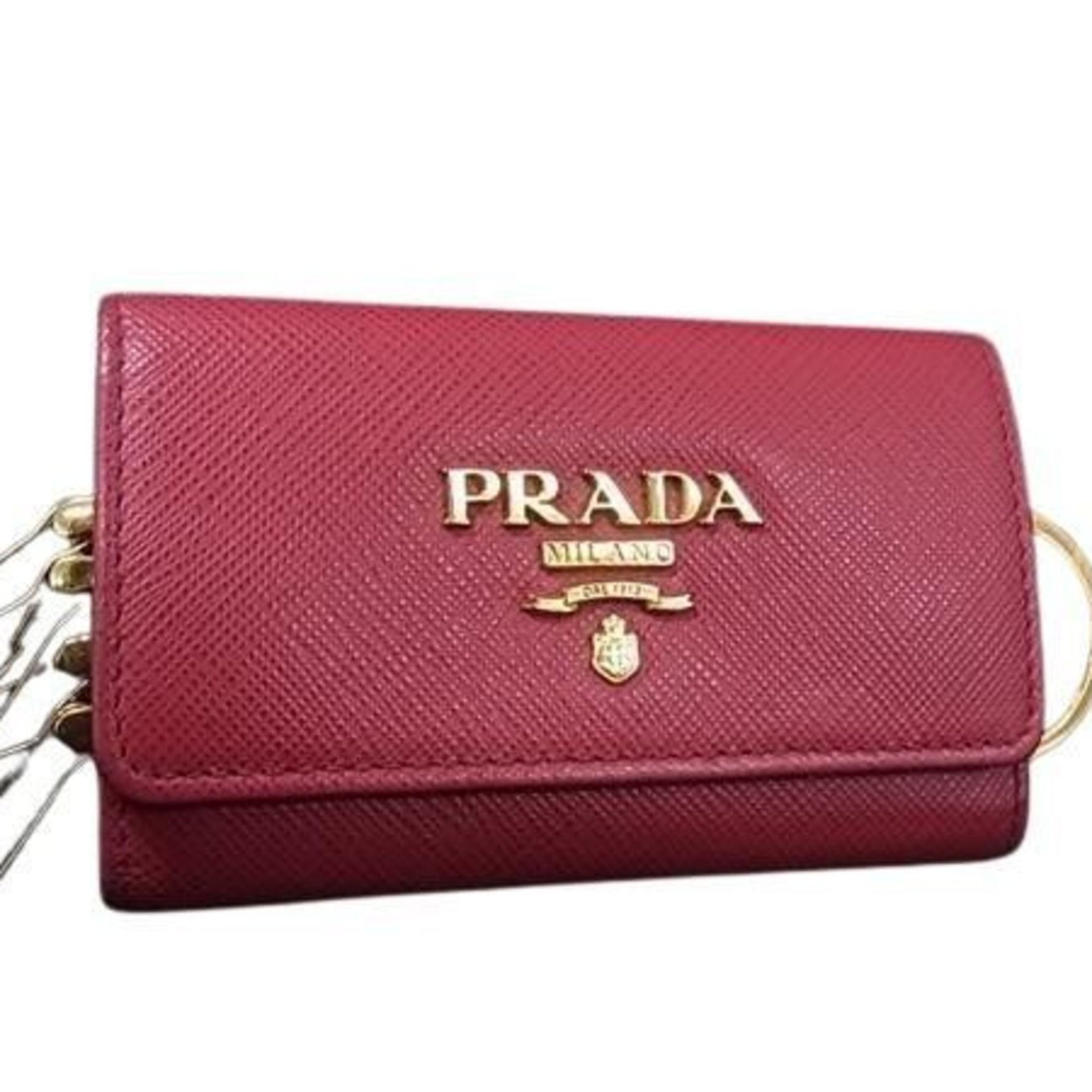 PRADA Saffiano Metal Case, Magenta Leather