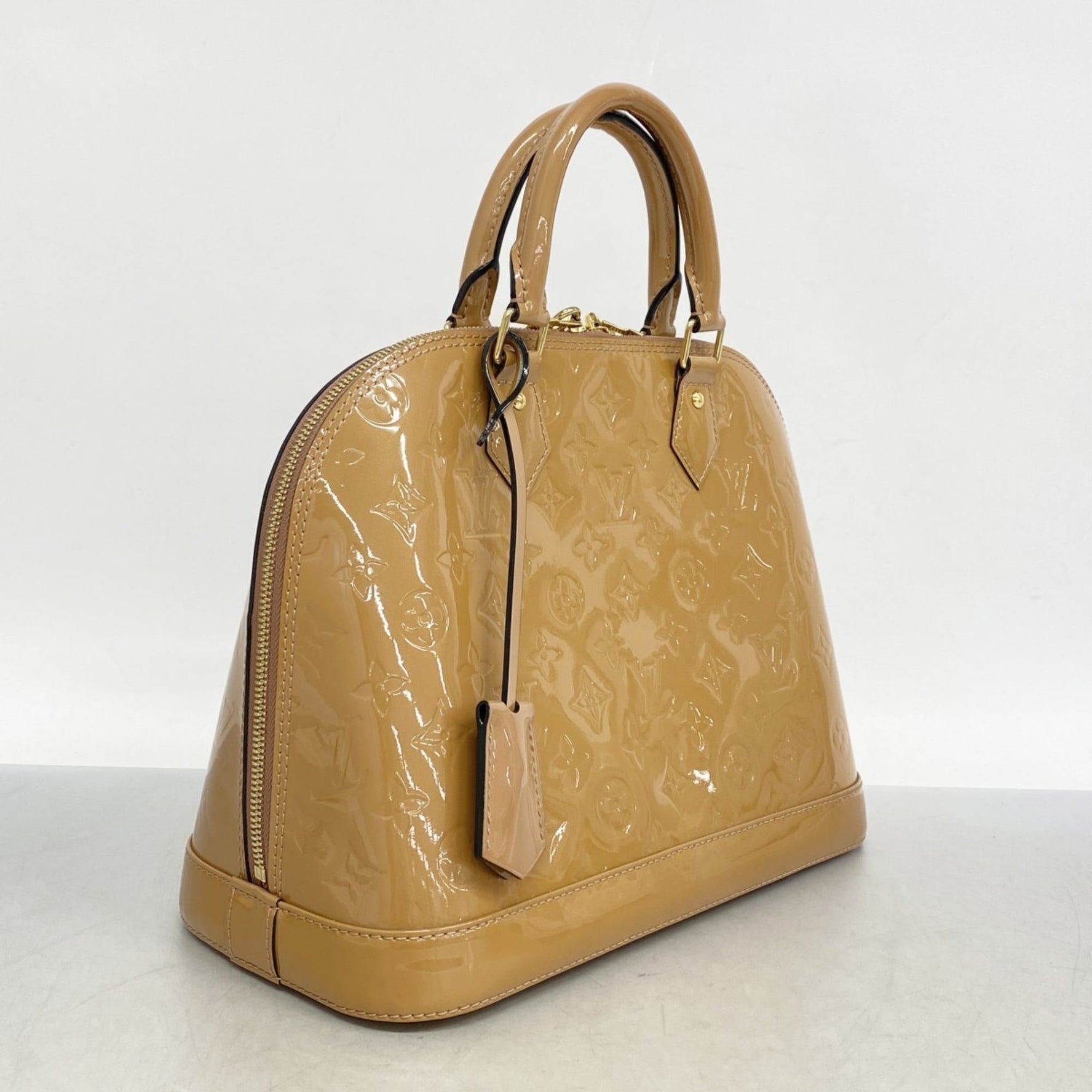 Louis Vuitton Vernis Alma PM Handbag Rose Velours