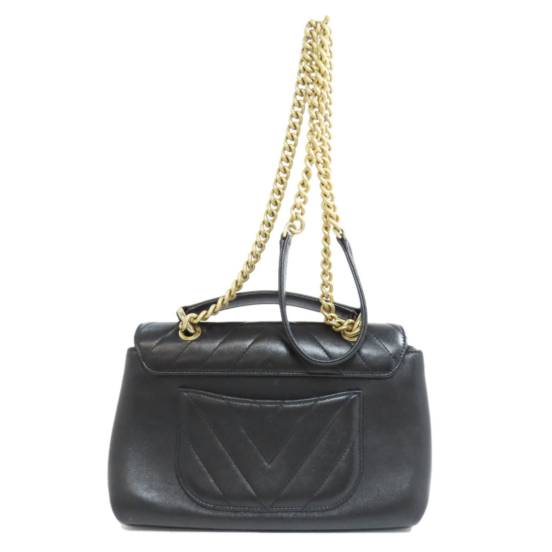 Chanel V-stitch shoulder bag, lambskin