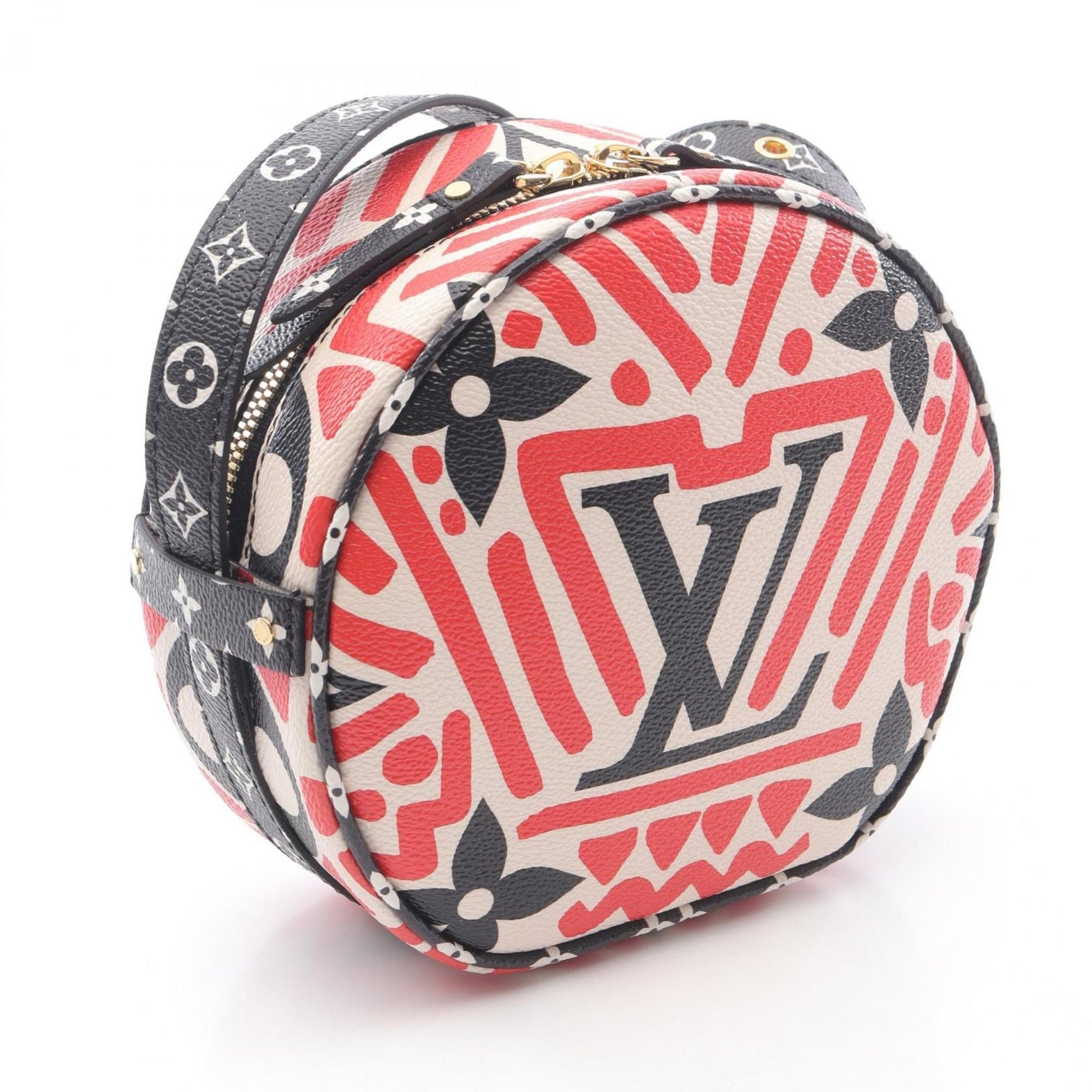 Louis Vuitton LV Crafty Boite Chapeau Souple Shoulder Bag in Coated Canvas Monogram Giant, Red, Black, and Multicolor