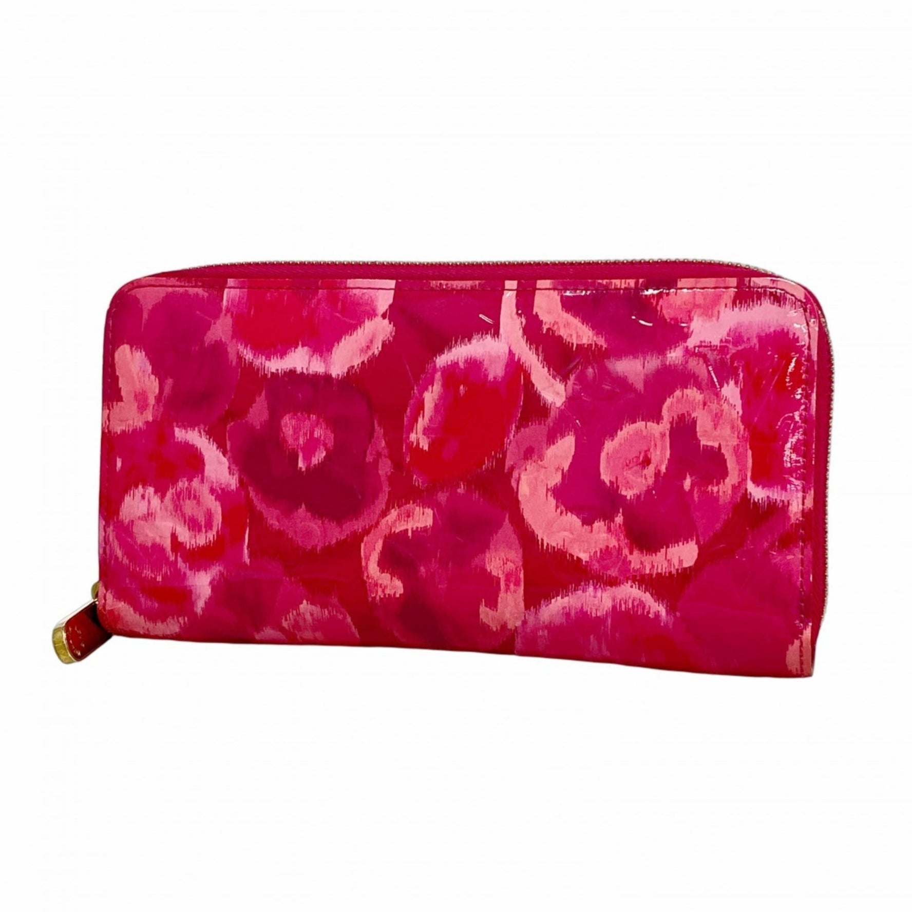 Louis Vuitton Vernis Ikat Flower Zippy Wallet Rose Andean