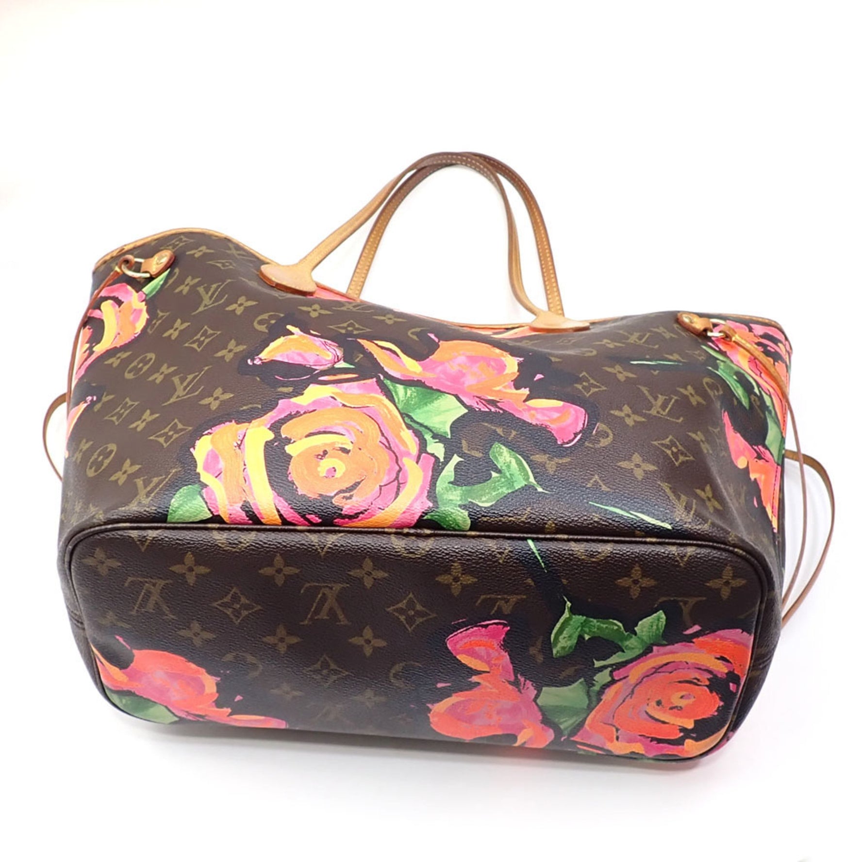 Louis Vuitton Monogram Rose Neverfull MM Tote Bag, 2009, Stephen Sprouse