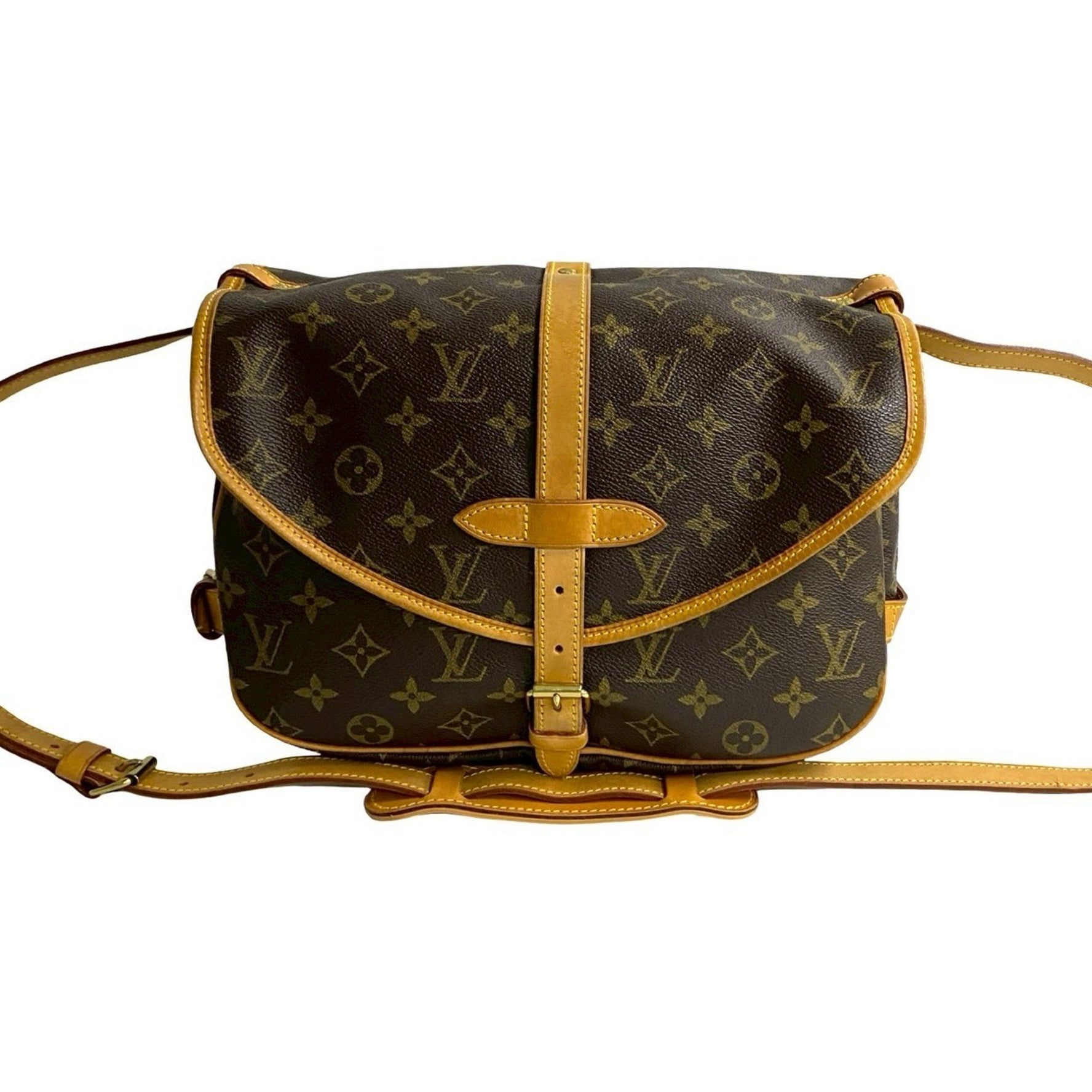 Louis Vuitton Saumur 30 Monogram Leather Shoulder Bag/Pochette/Sacoche
