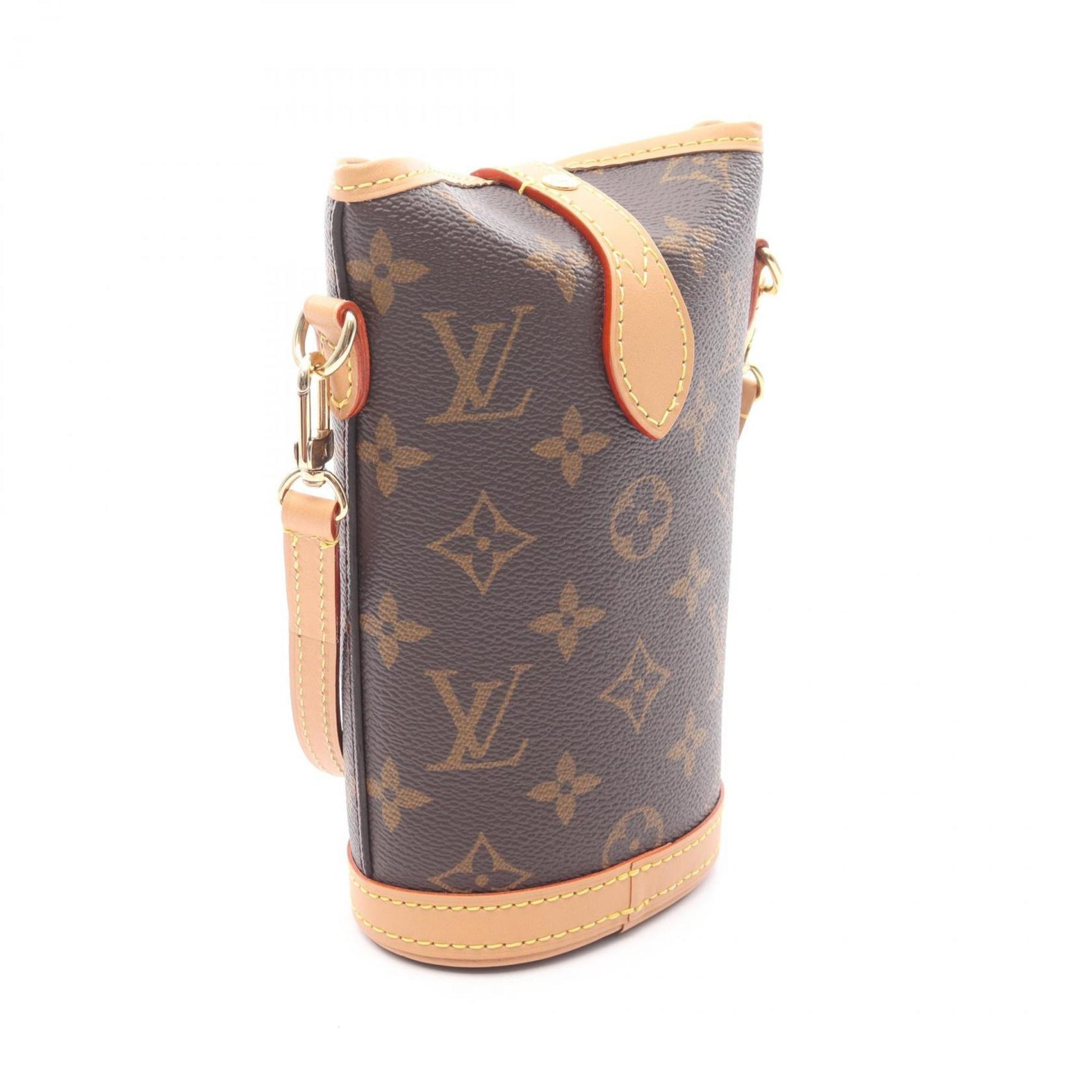 Louis Vuitton Fold Me Pouch Shoulder Bag in Coated Canvas and Leather with Monogram Design