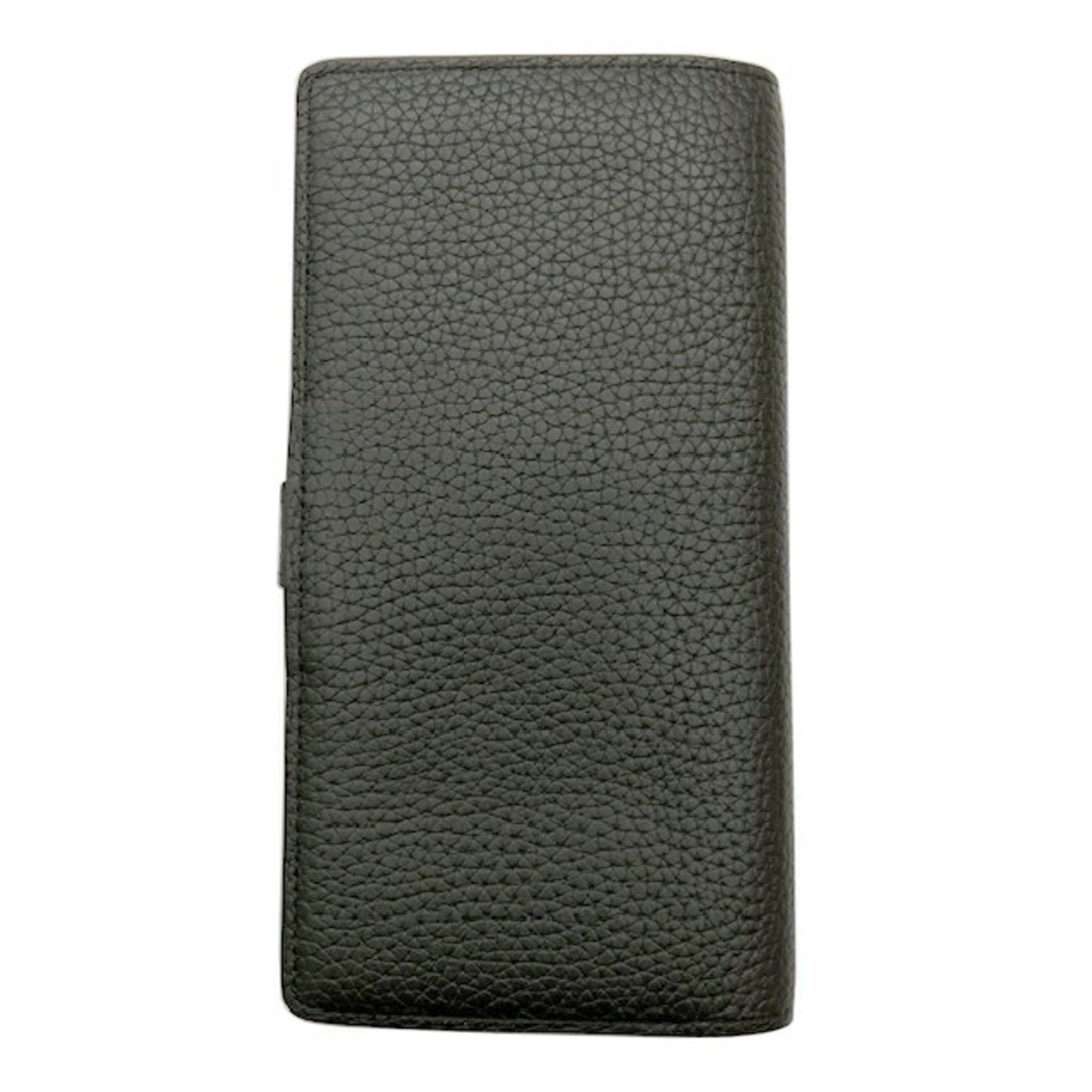 Louis Vuitton LV Vertical Wallet RFID Noir Bi-fold Long Purse Taurillon Leather Black Men's