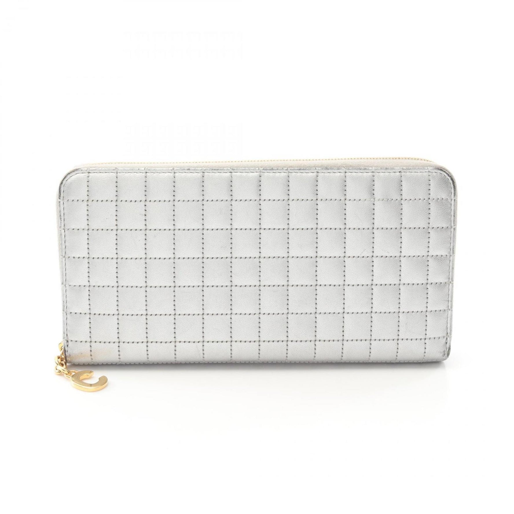 CELINE C Charm Large Zipped Wallet Round Long Leather