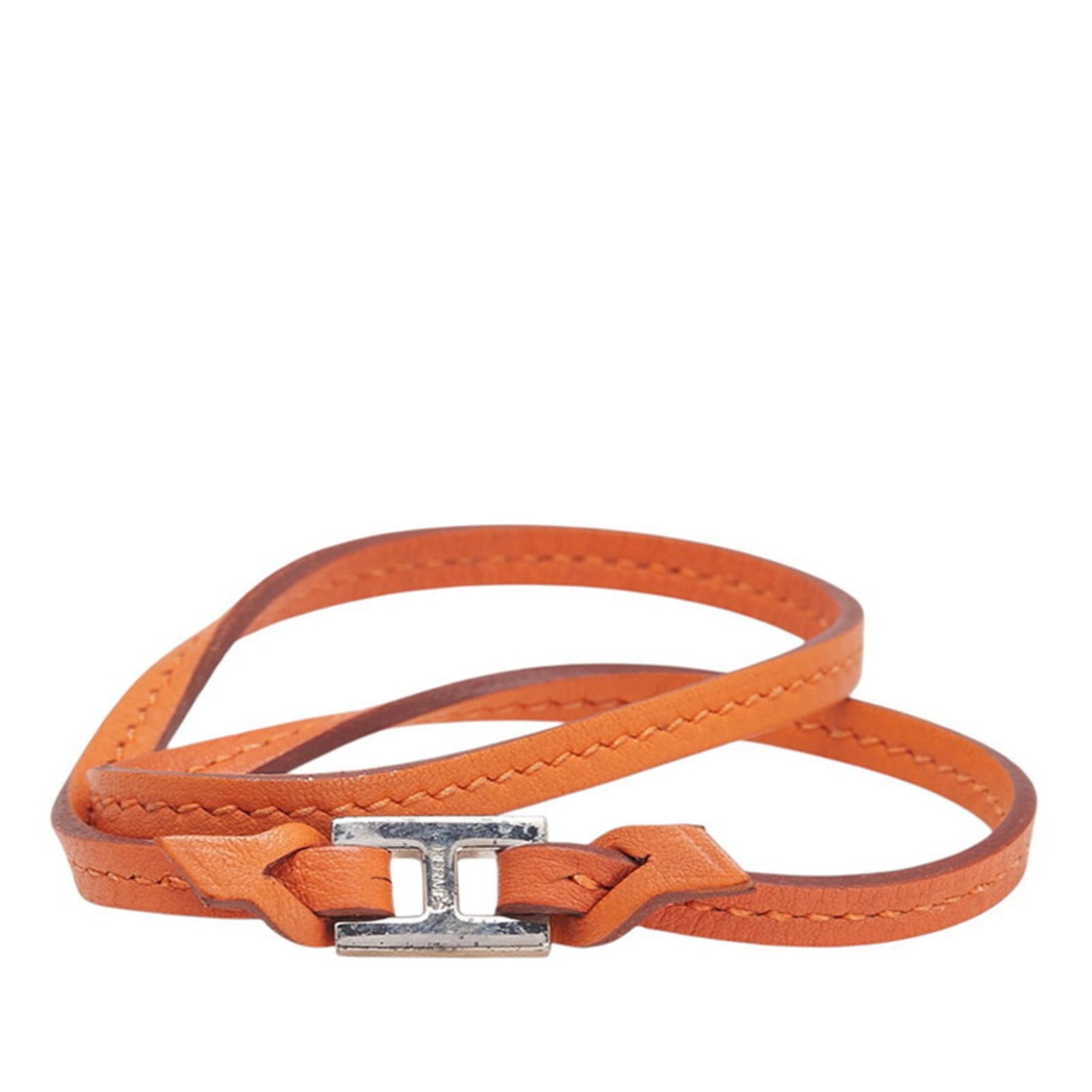 Hermes Tillet Double Strand Bracelet in Leather