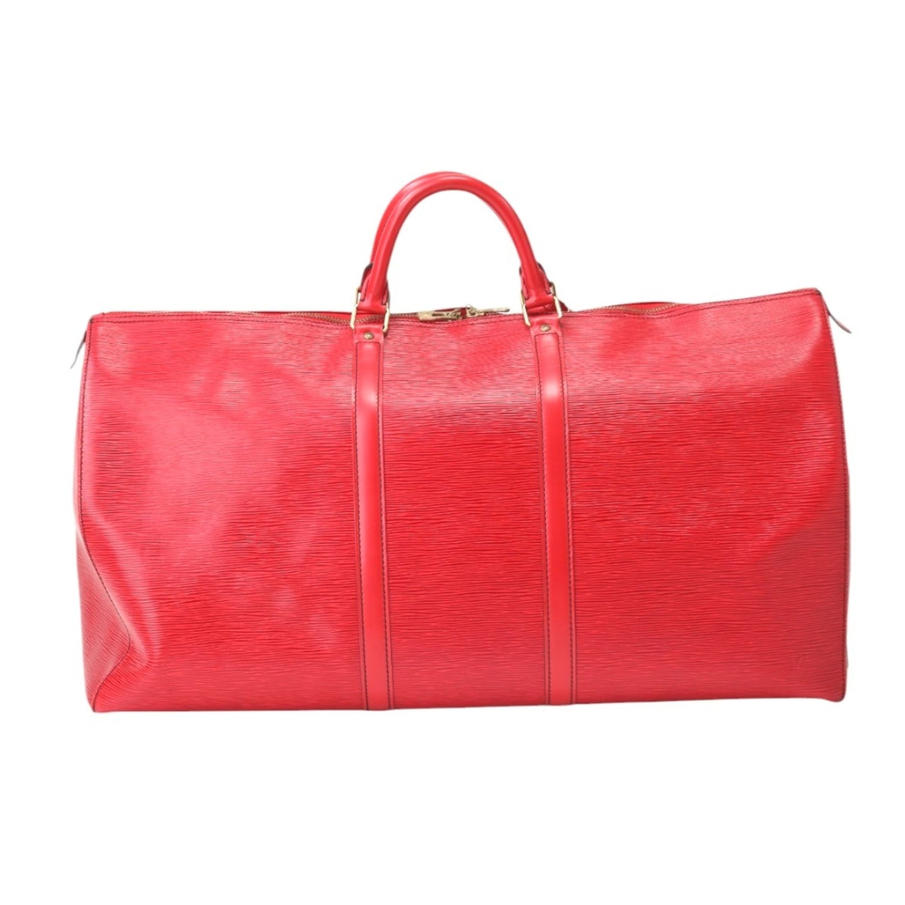 Louis Vuitton Boston Bag Epi Keepall 60 Leather Red LV