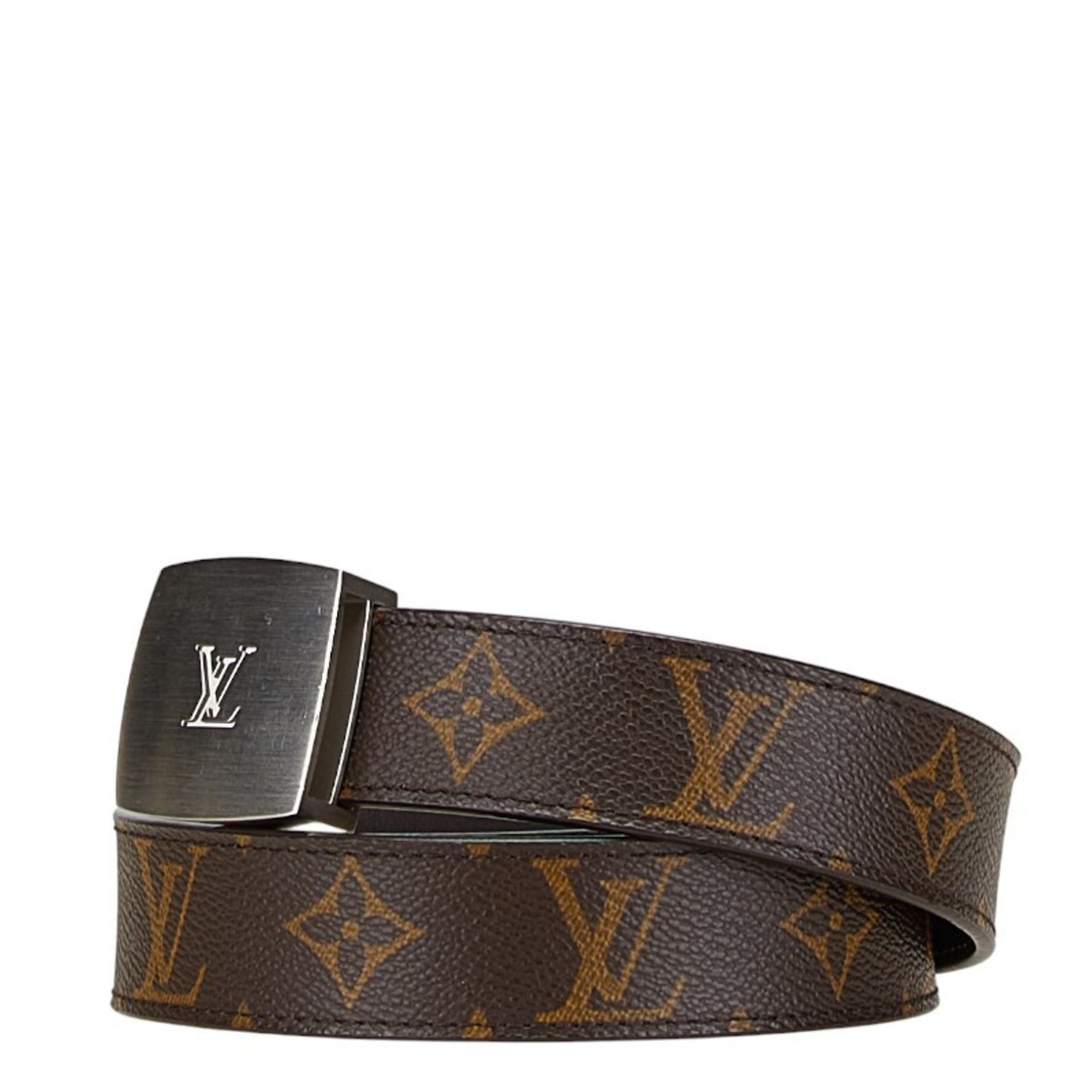 Louis Vuitton Monogram Santur LV Cut Belt Size: 80/32 PVC Leather