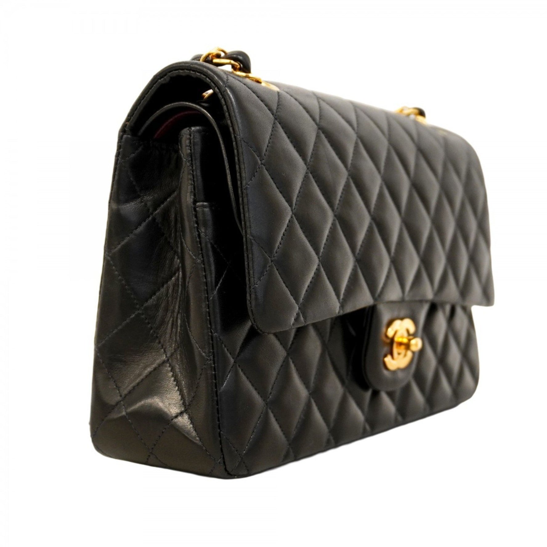 Chanel Matelasse Shoulder Bag with Double Flap and Chain, Lambskin