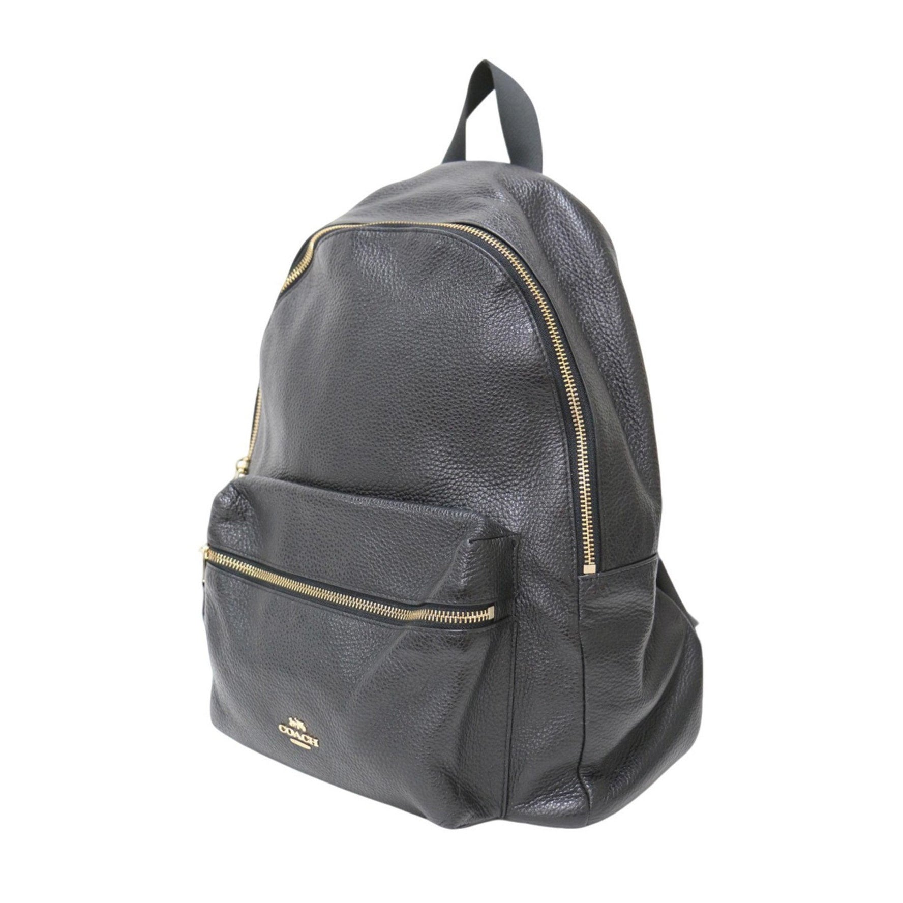 COACH bag, leather, backpack, grained genuine ladies