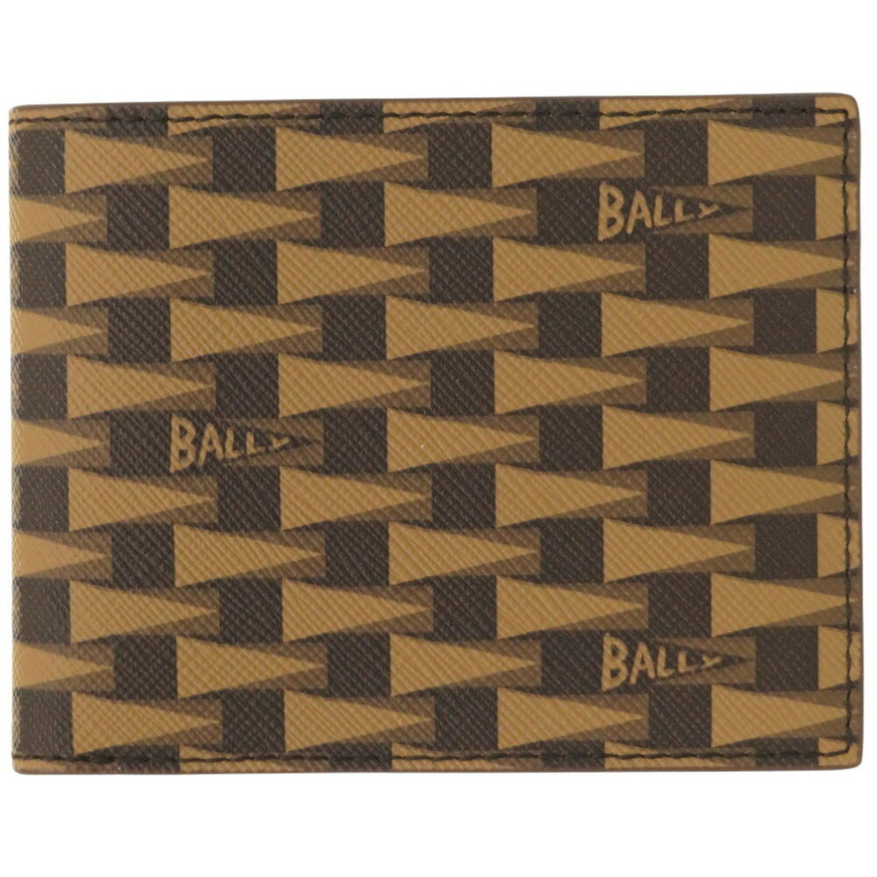 Unused Bally Leather Brown Bifold Wallet 0939BALLY