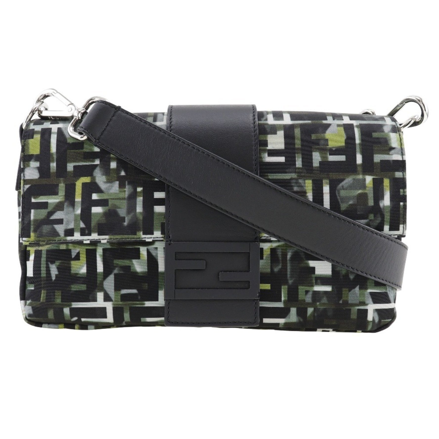 FENDI Mamma Bucket Shoulder Bag Body Clutch Zucca Camouflage Pattern Nylon Type Unisex