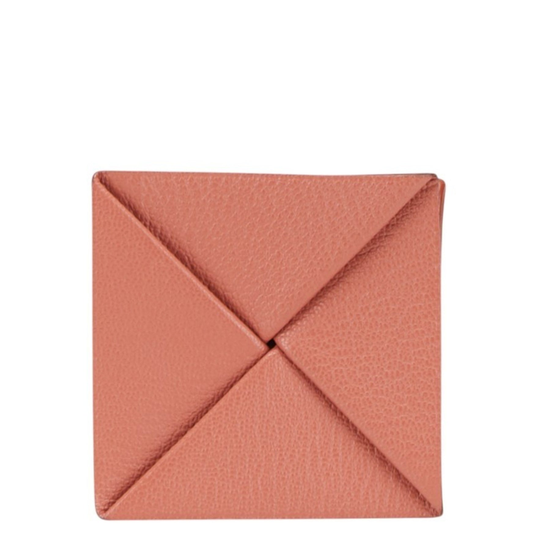 Hermes Hermès Zulu wallet/coin case, brown and pink Chevre