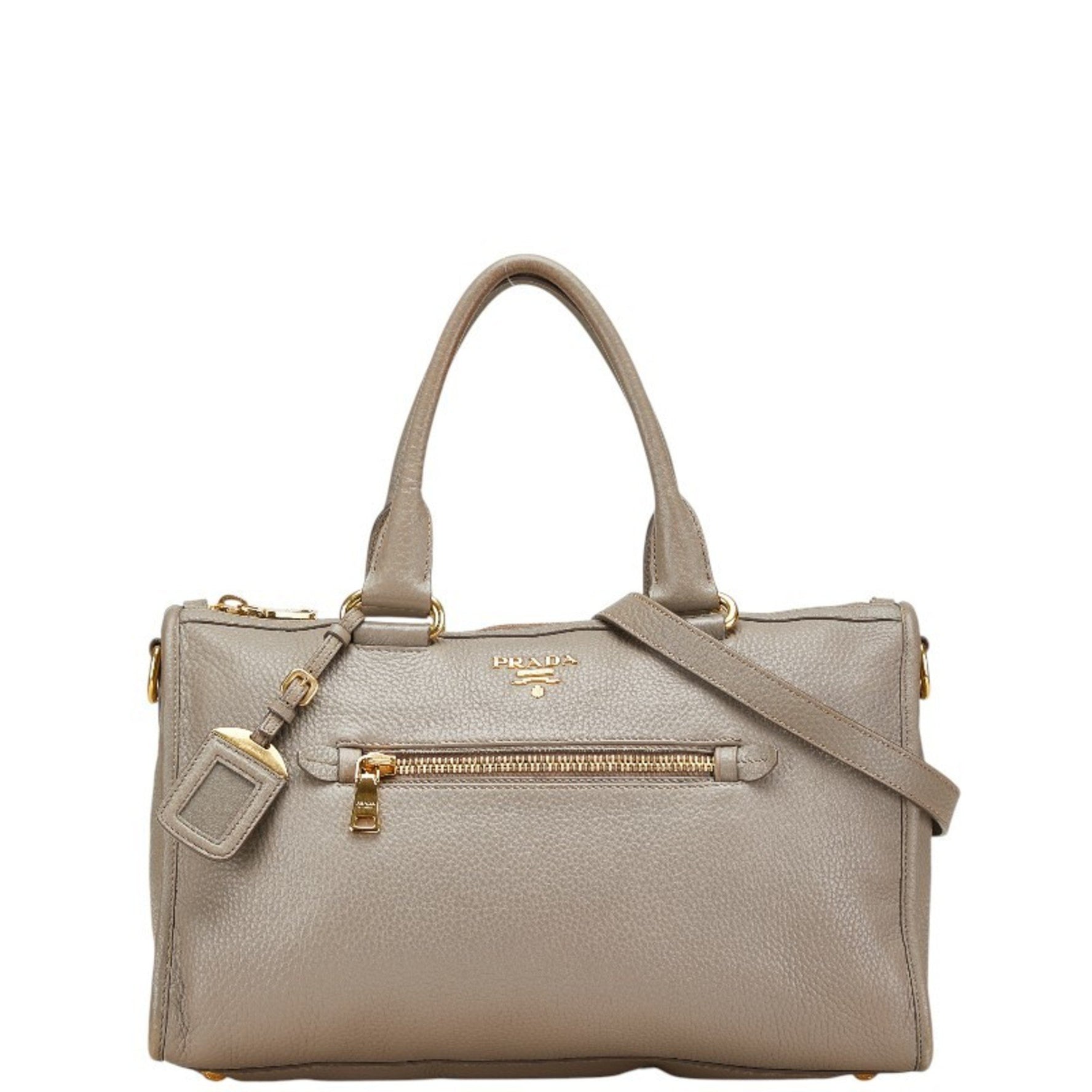 Prada handbag/shoulder bag in leather .