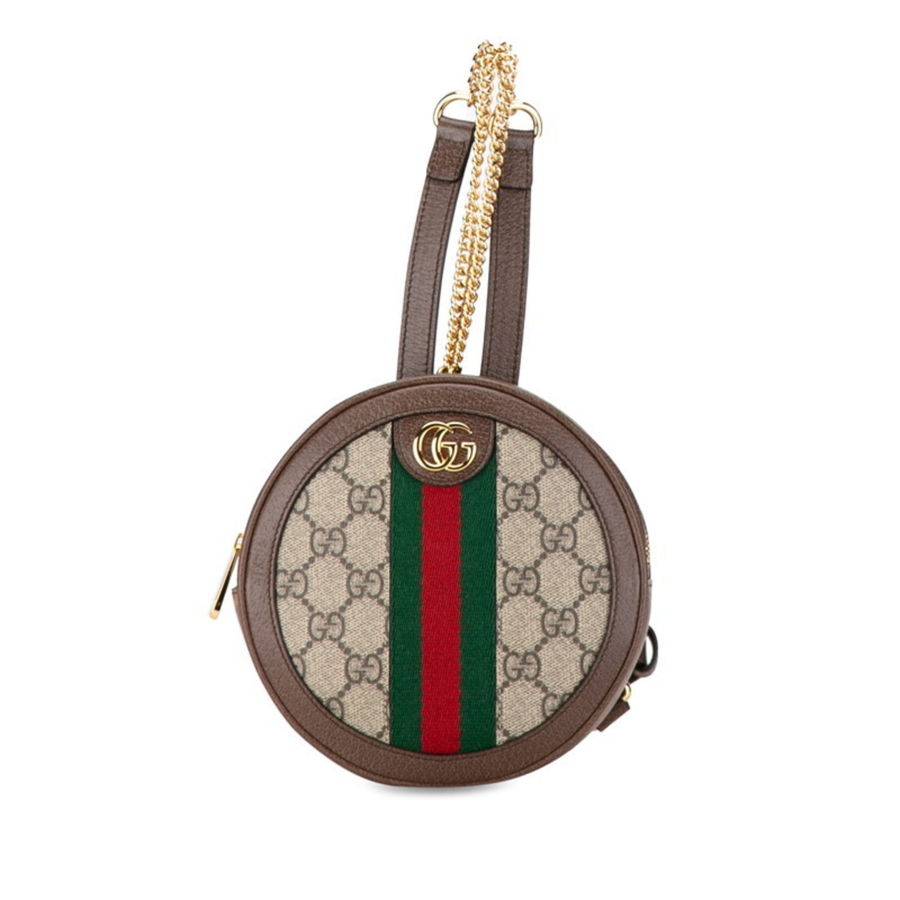Gucci GG Supreme Ophidia Backpack Beige Brown PVC Leather