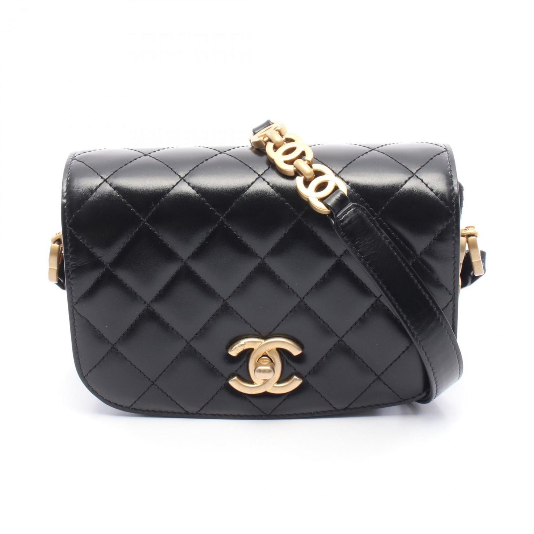 CHANEL Matelasse Waist Bag Leather