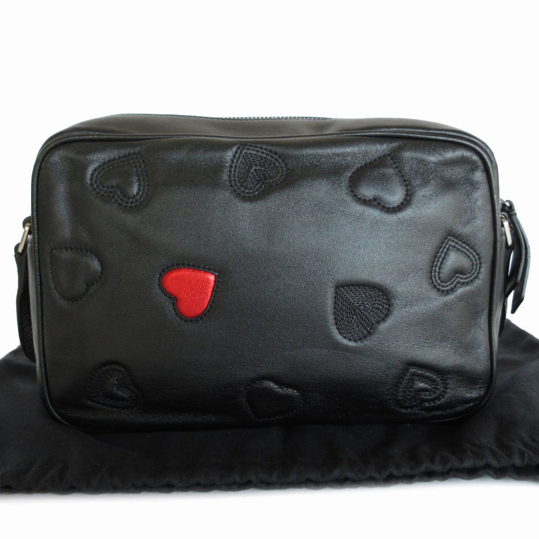 Saint Laurent shoulder bag leather silver