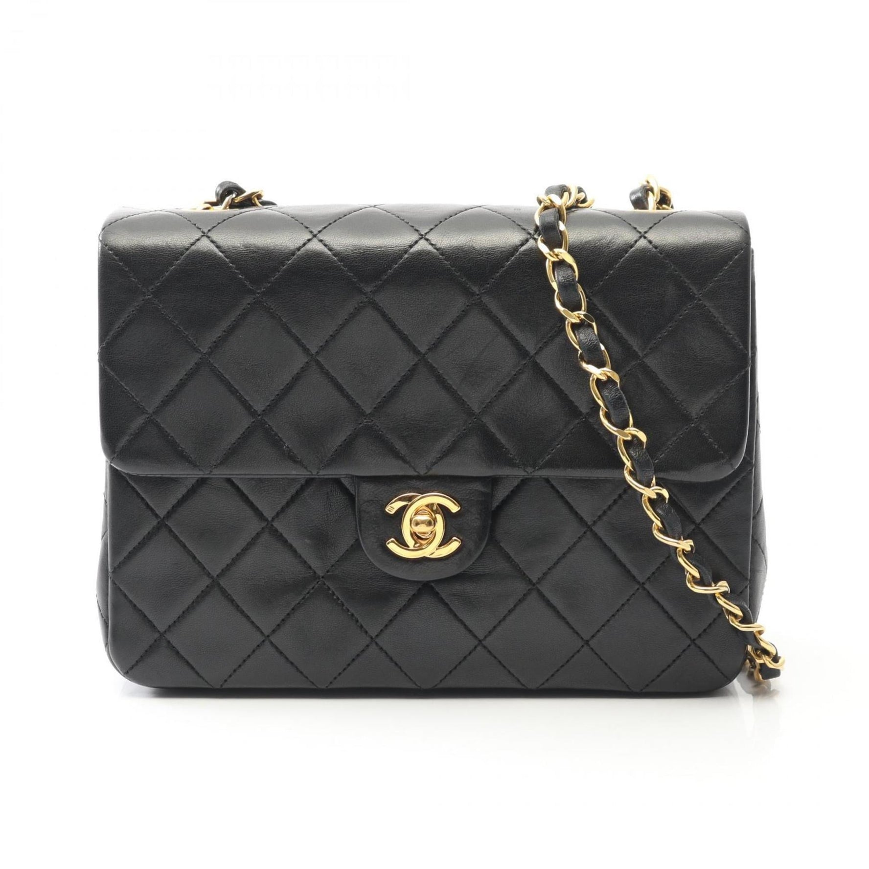 CHANEL Mini Matelasse 20 Shoulder Bag, Lambskin Leather