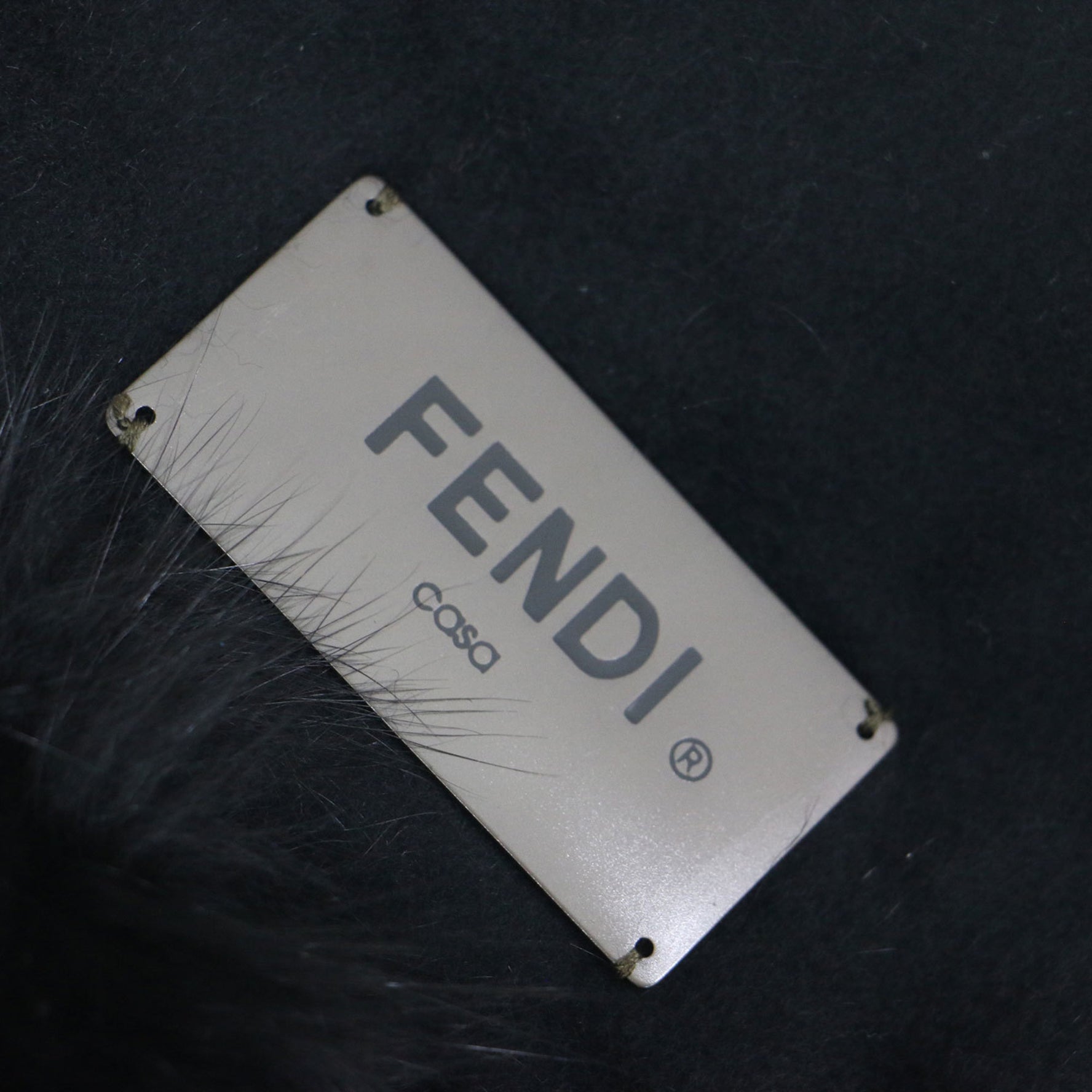 FENDI Stole Size:TU Fox Fur Wool Angora Scarf
