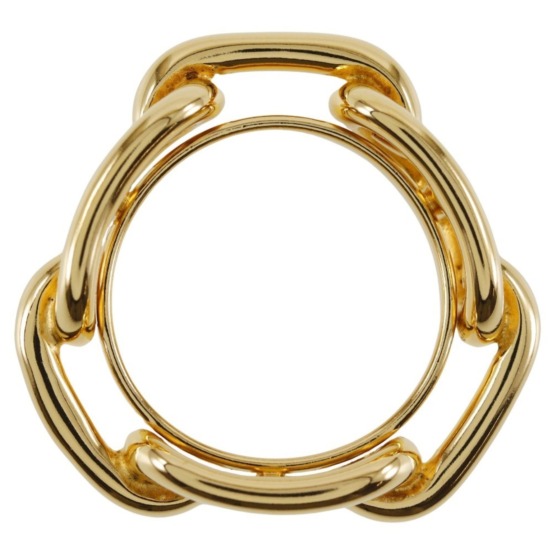 Hermes Chaine d'Ancre scarf ring, plated
