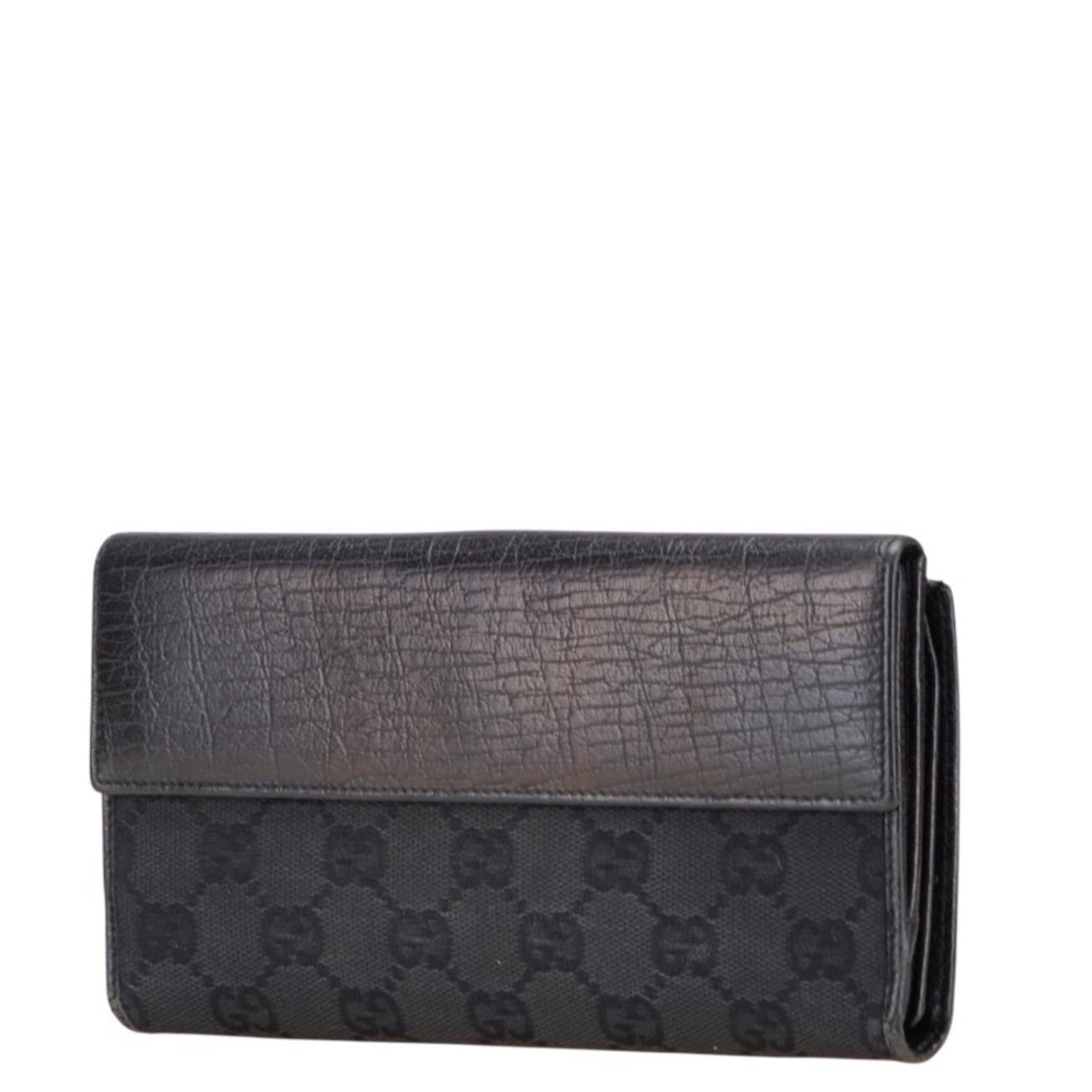 Gucci GG Canvas Jackie Long Wallet 05479 Leather