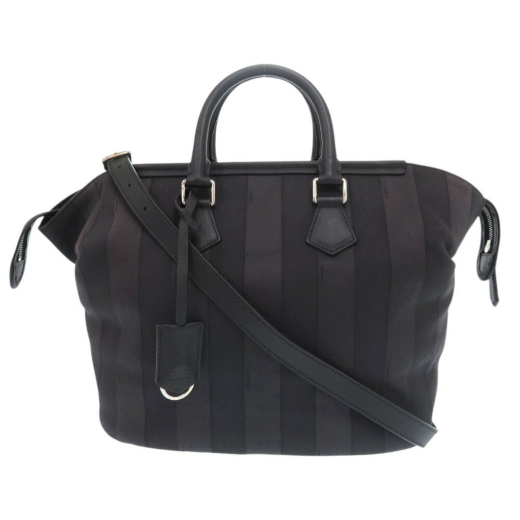 Fendi Mother's Bag Canvas Leather Handbag Shoulder