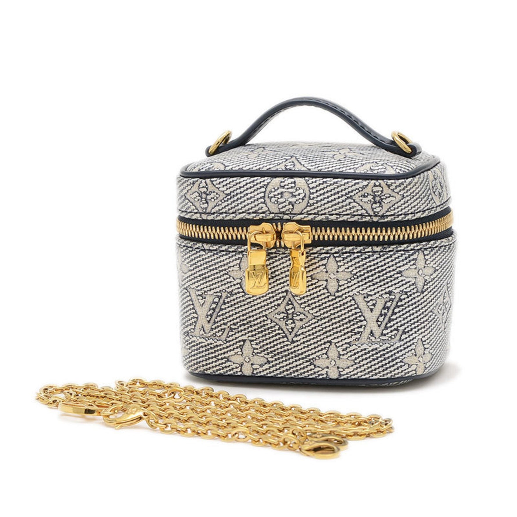 Louis Vuitton Monogram Laminated Micro Vanity Chain Shoulder Bag