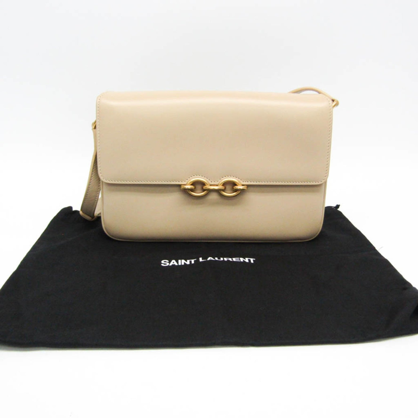 Saint Laurent Maillon Satchel Leather Shoulder Bag