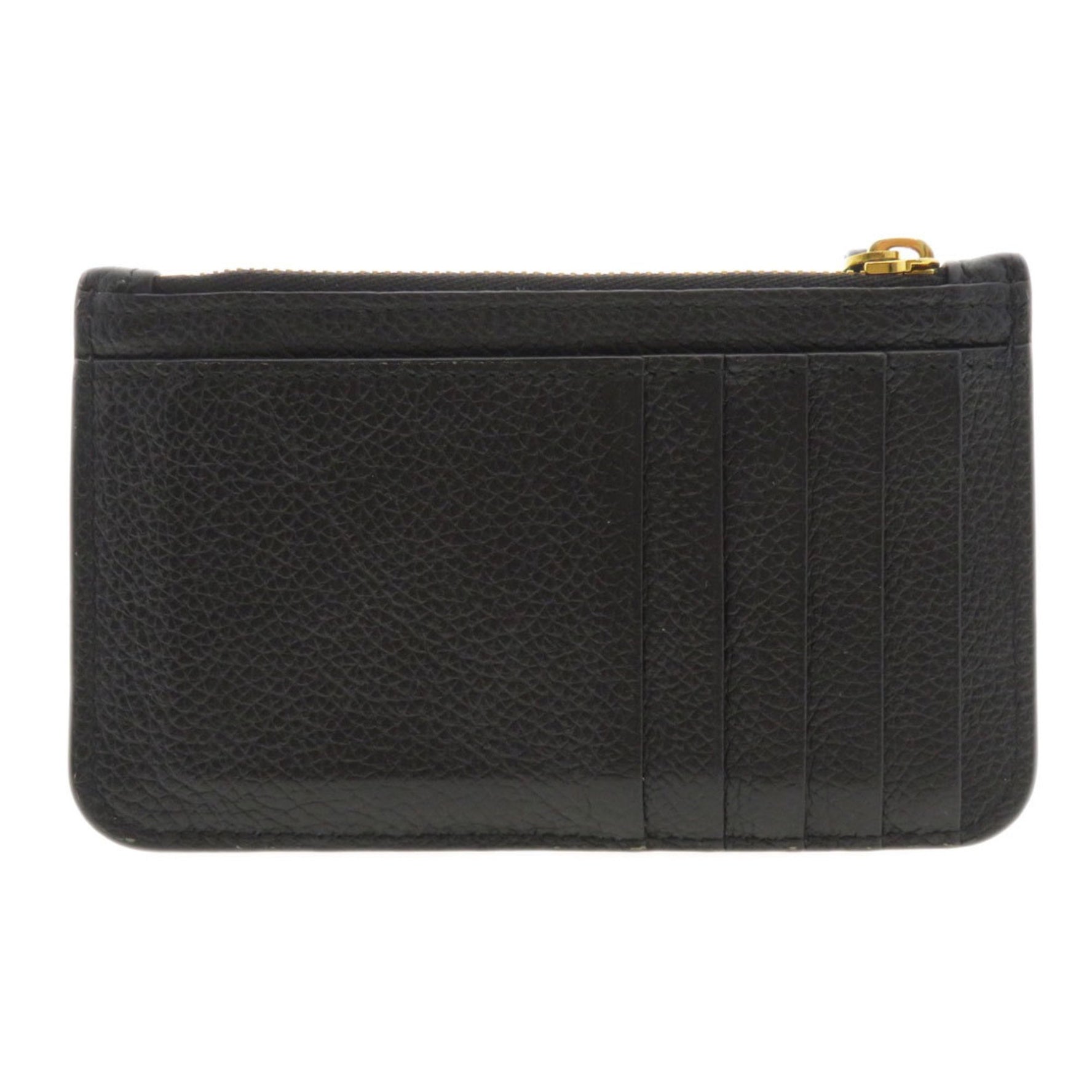 Balenciaga Motif Wallet/Coin Case Calf Leather