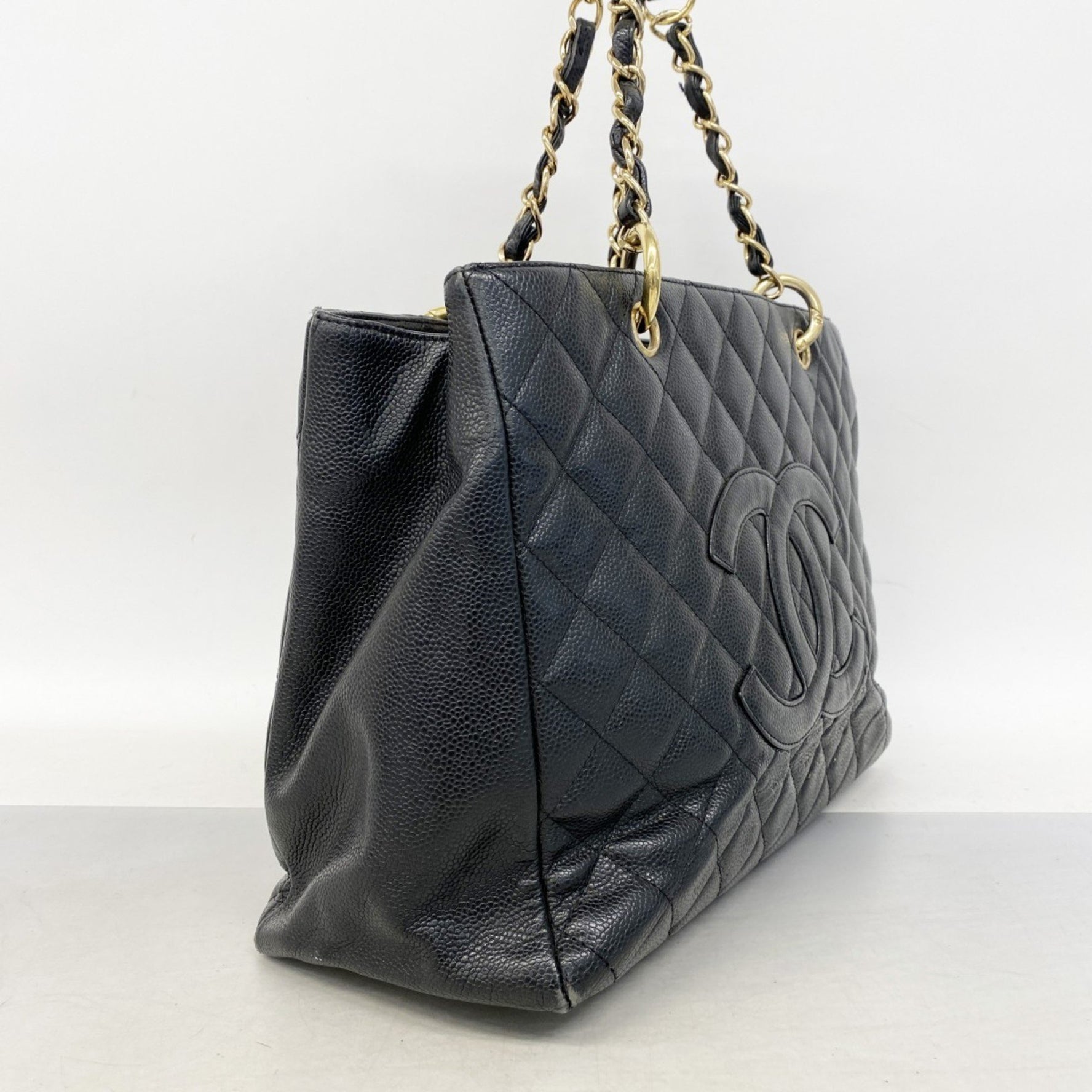 Chanel Matelasse Shoulder Bag with Chain Bag, Caviar Skin