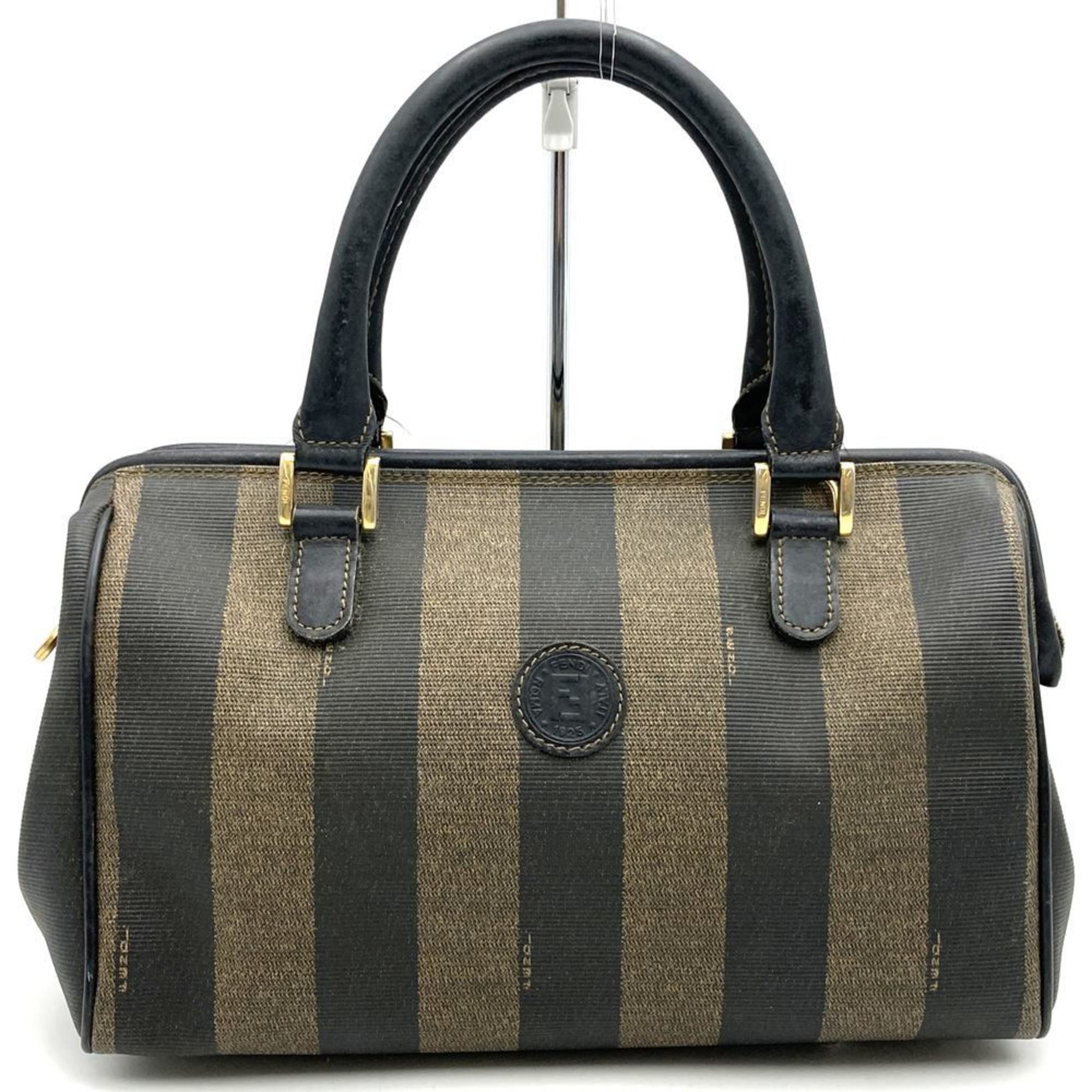 FENDI Boston bag handbag brown leather ladies