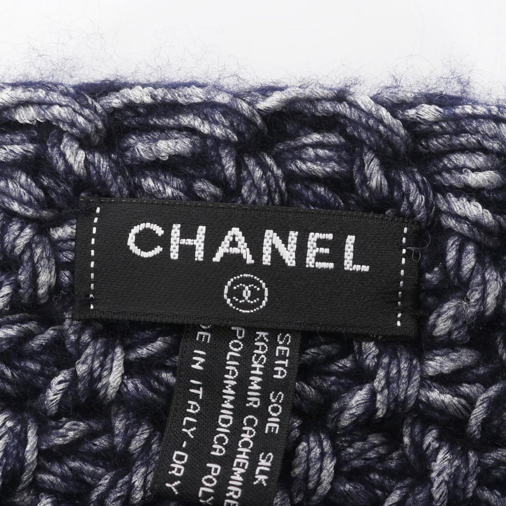 Chanel Coco Mark Scarf, Silk and Cashmere