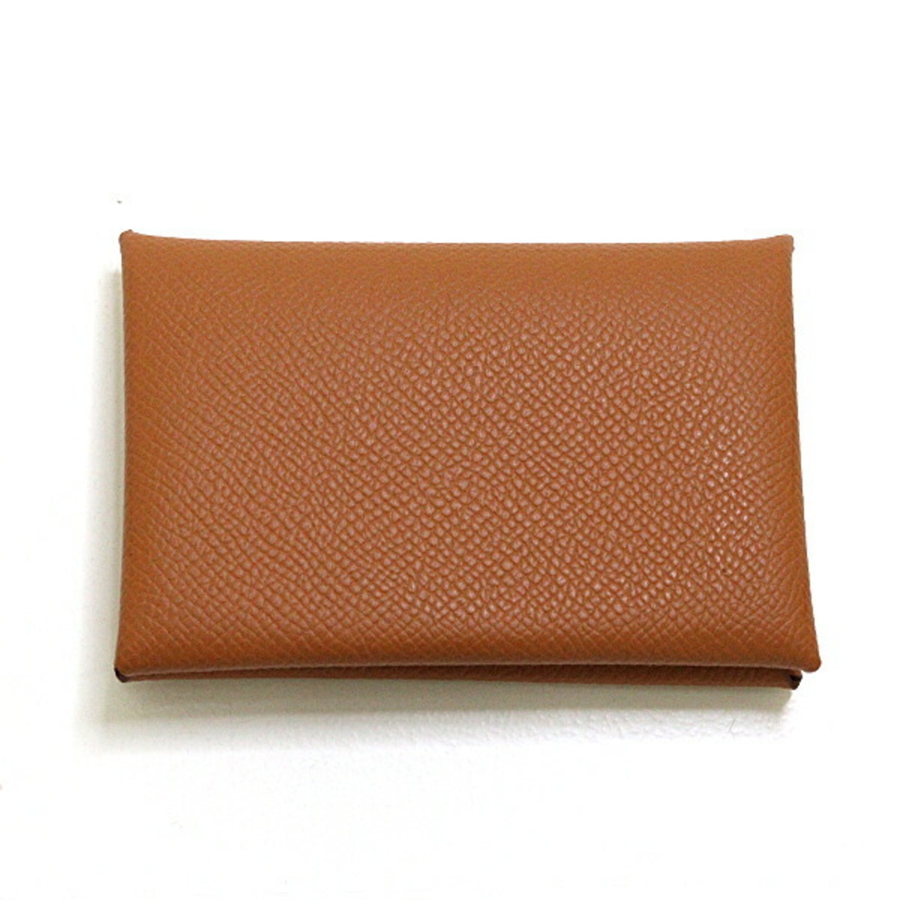 Hermes Calvi Card Case Coin Epson Gold B Stamp 2023 Made Leather