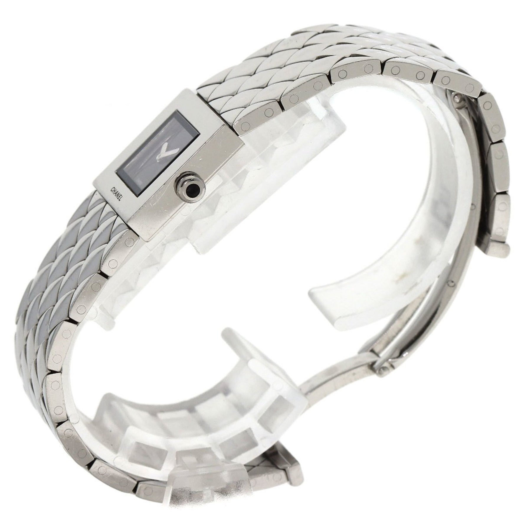 Chanel Matelasse Watch Stainless Steel SS Ladies