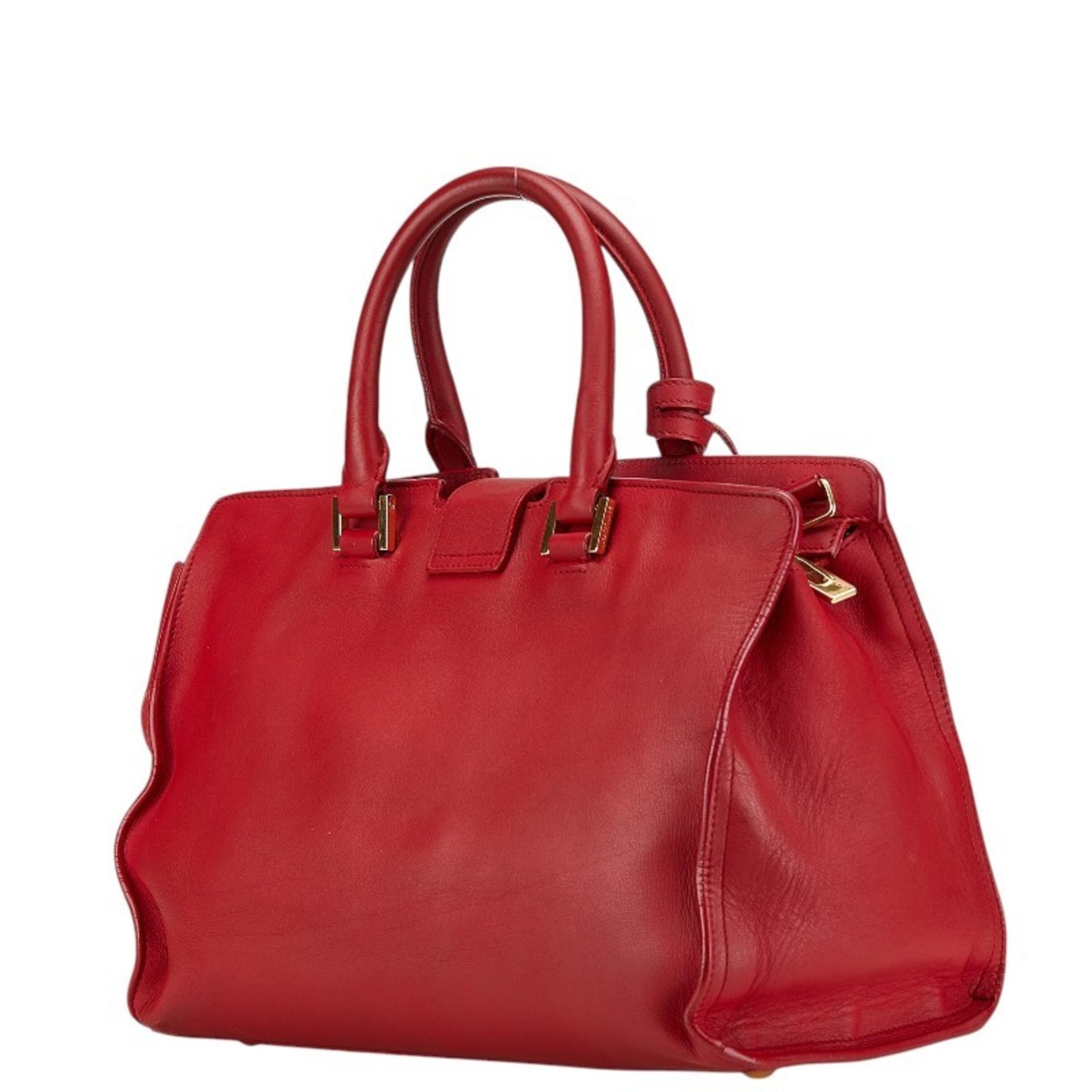 Saint Laurent Petit Cabas Y-line handbag shoulder bag red leather