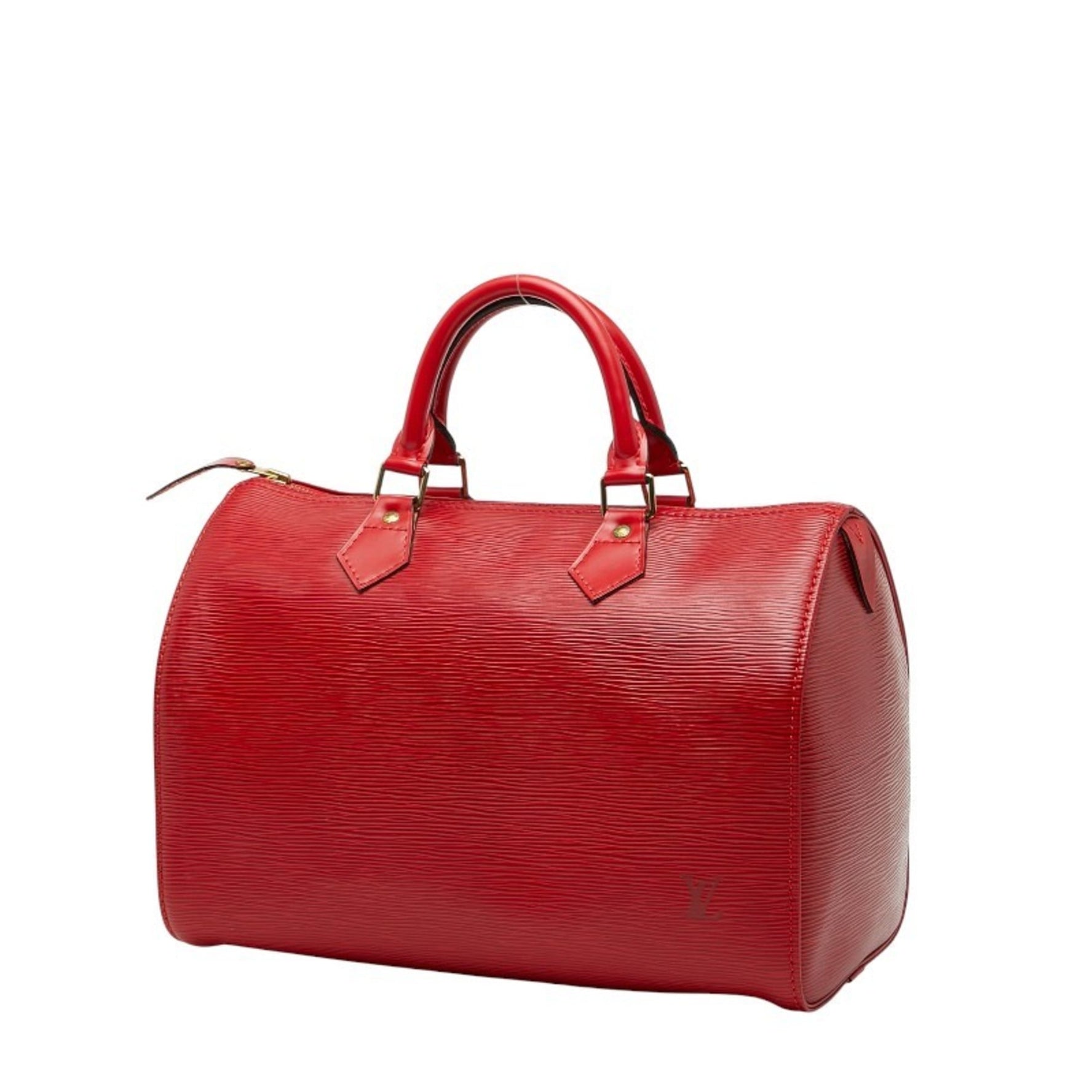Louis Vuitton Epi Speedy 30 Handbag/Mini Boston Bag Castilian Red Leather LOUIS VUITTON