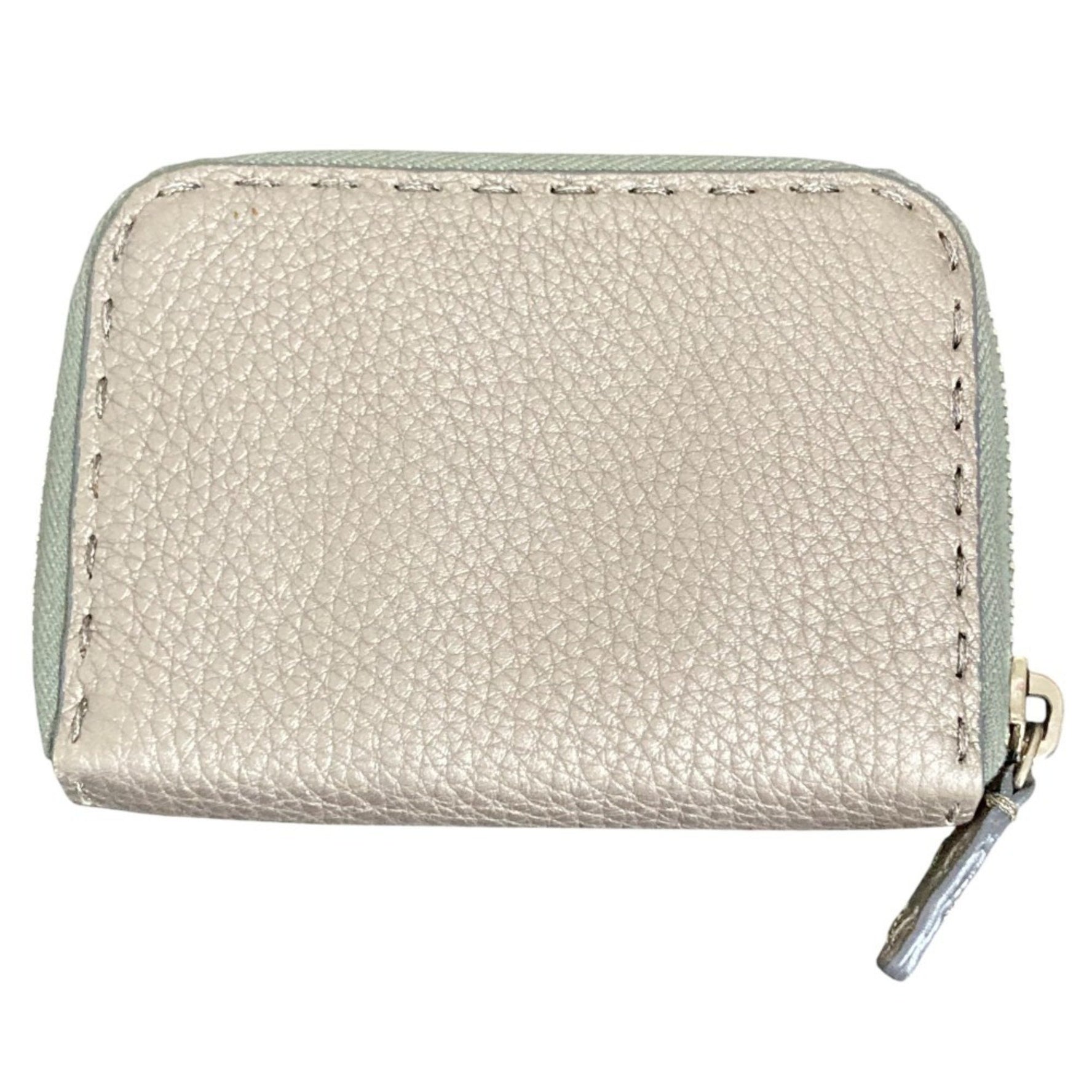 FENDI Selleria Leather Compact Wallet
