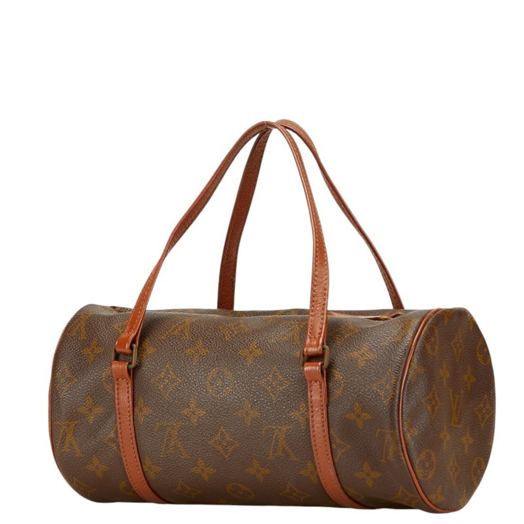 Louis Vuitton Monogram Papillon 26 (Old) Vintage Handbag PVC Leather LOUIS VUITTON