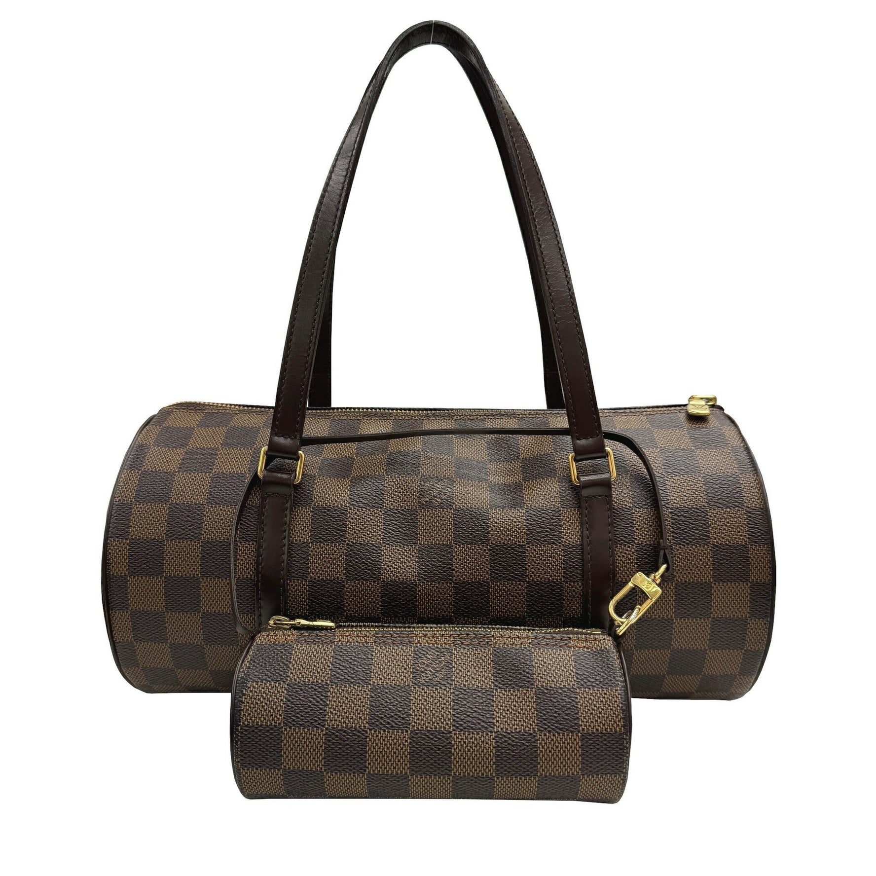 LOUIS VUITTON Louis Vuitton Papillon Damier Ebene Tote Bag, 30, GM, with Pouch, Handbag