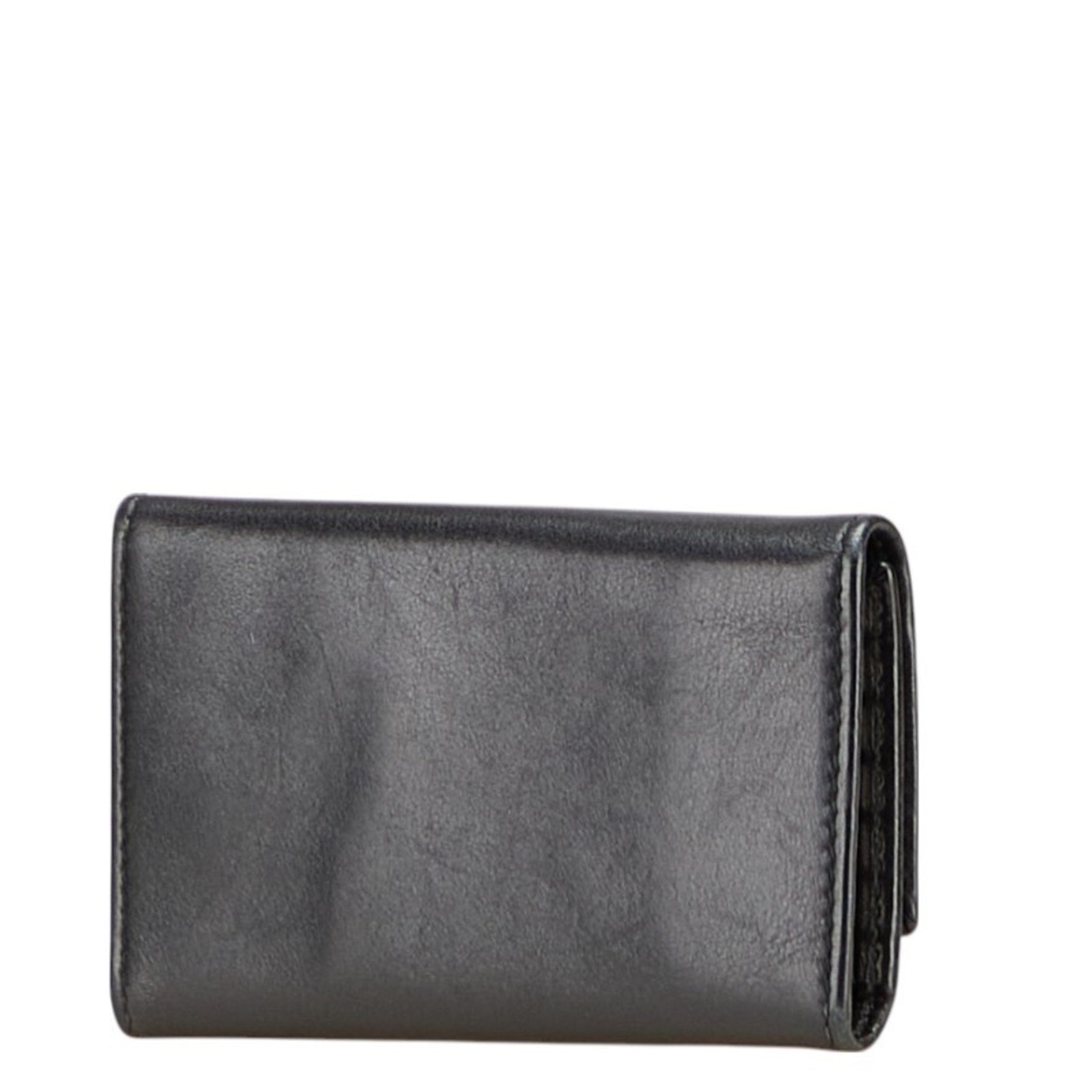 Prada Logo Metal Key Case, Leather