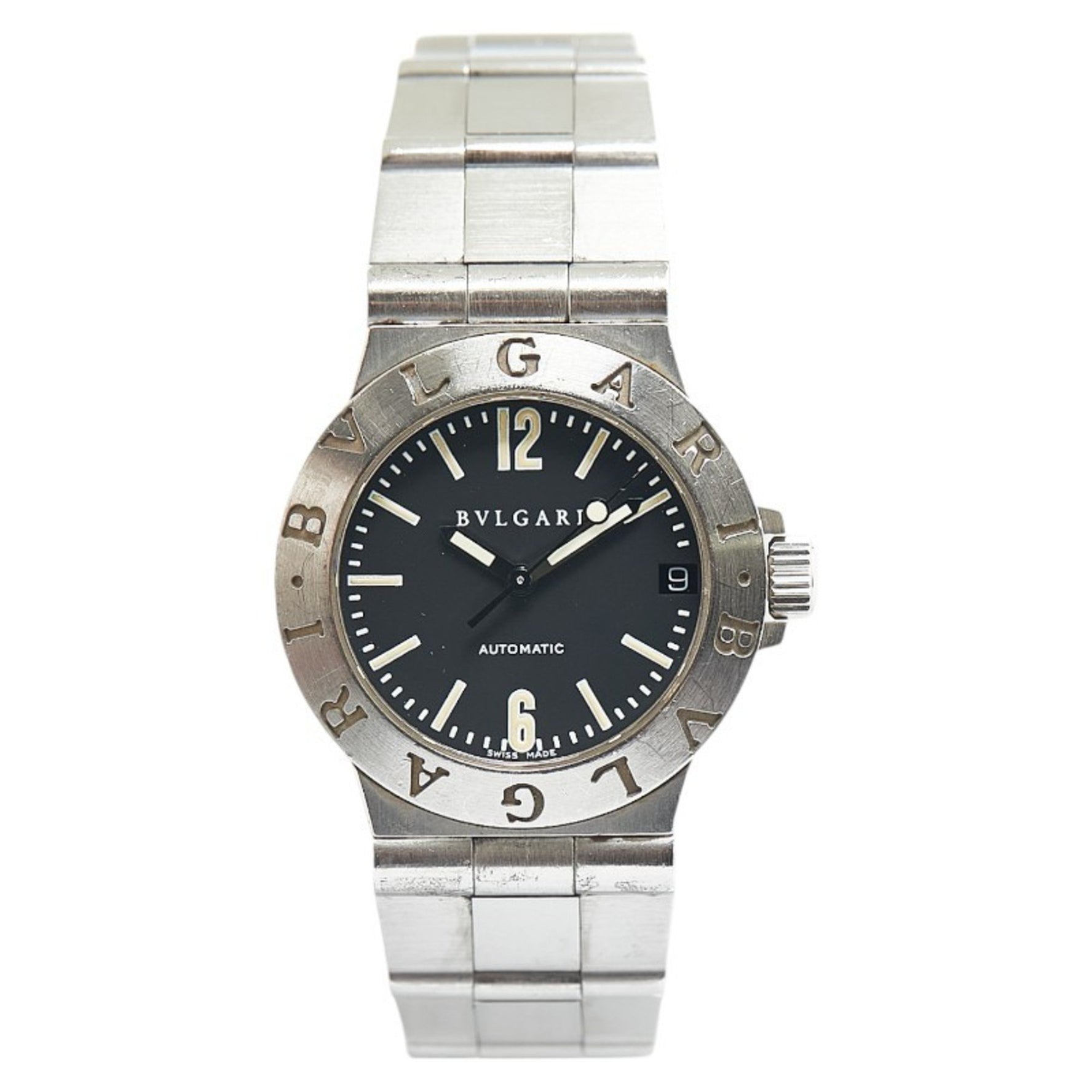 BVLGARI Diagono Sports Watch Automatic Black Dial Stainless Steel